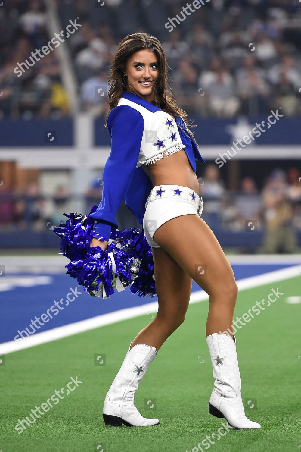 Dallas Cowboys Cheerleaders Dances During First Editorial Stock Photo -  Stock Image