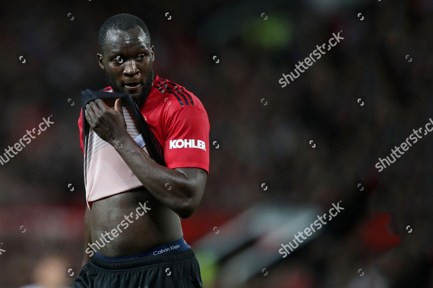Romelu Lukaku Manchester United Editorial Stock Photo - Stock Image