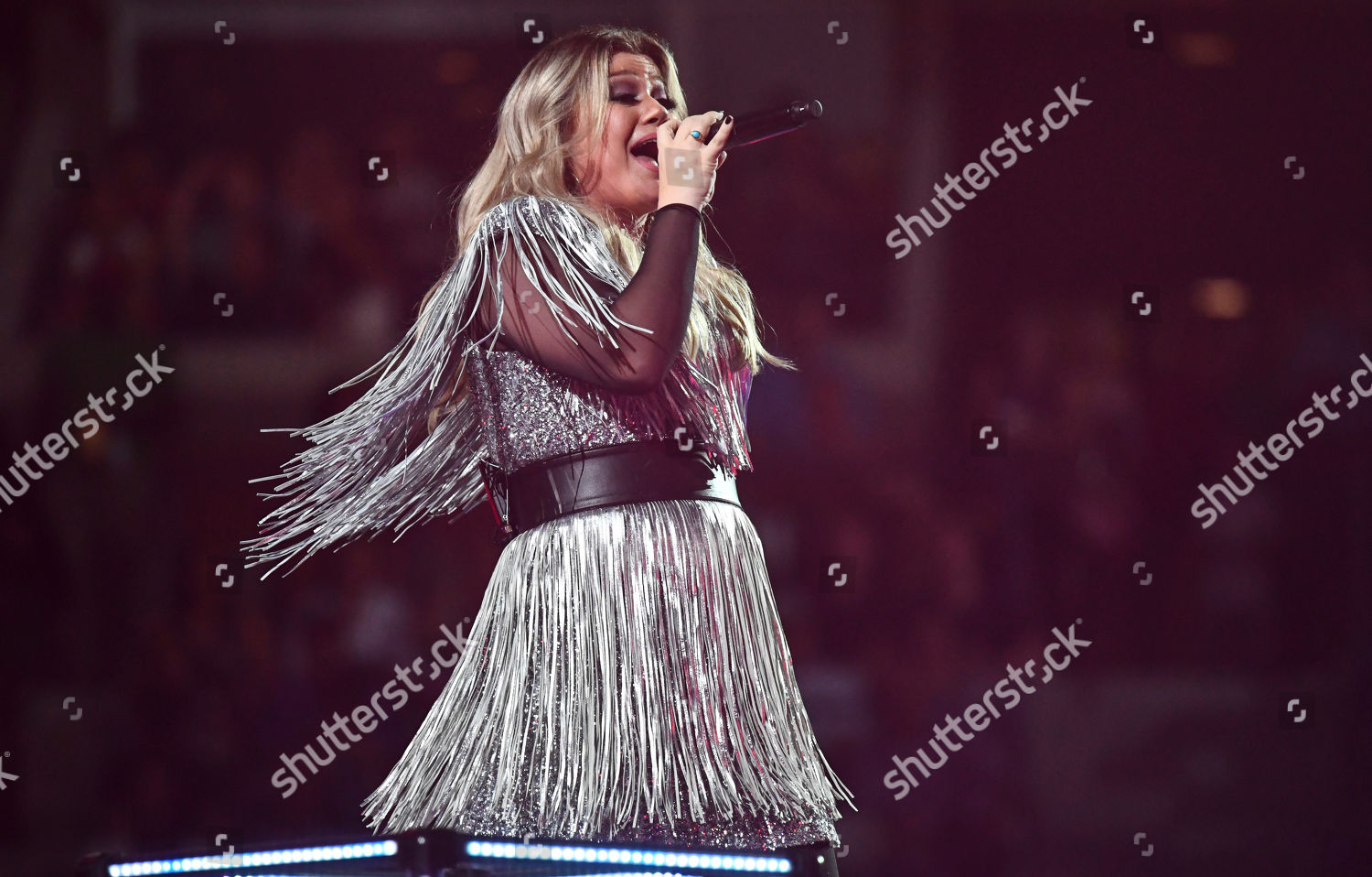 Kelly Clarkson Sings Opening Ceremony Editorial Stock Photo - Stock ...