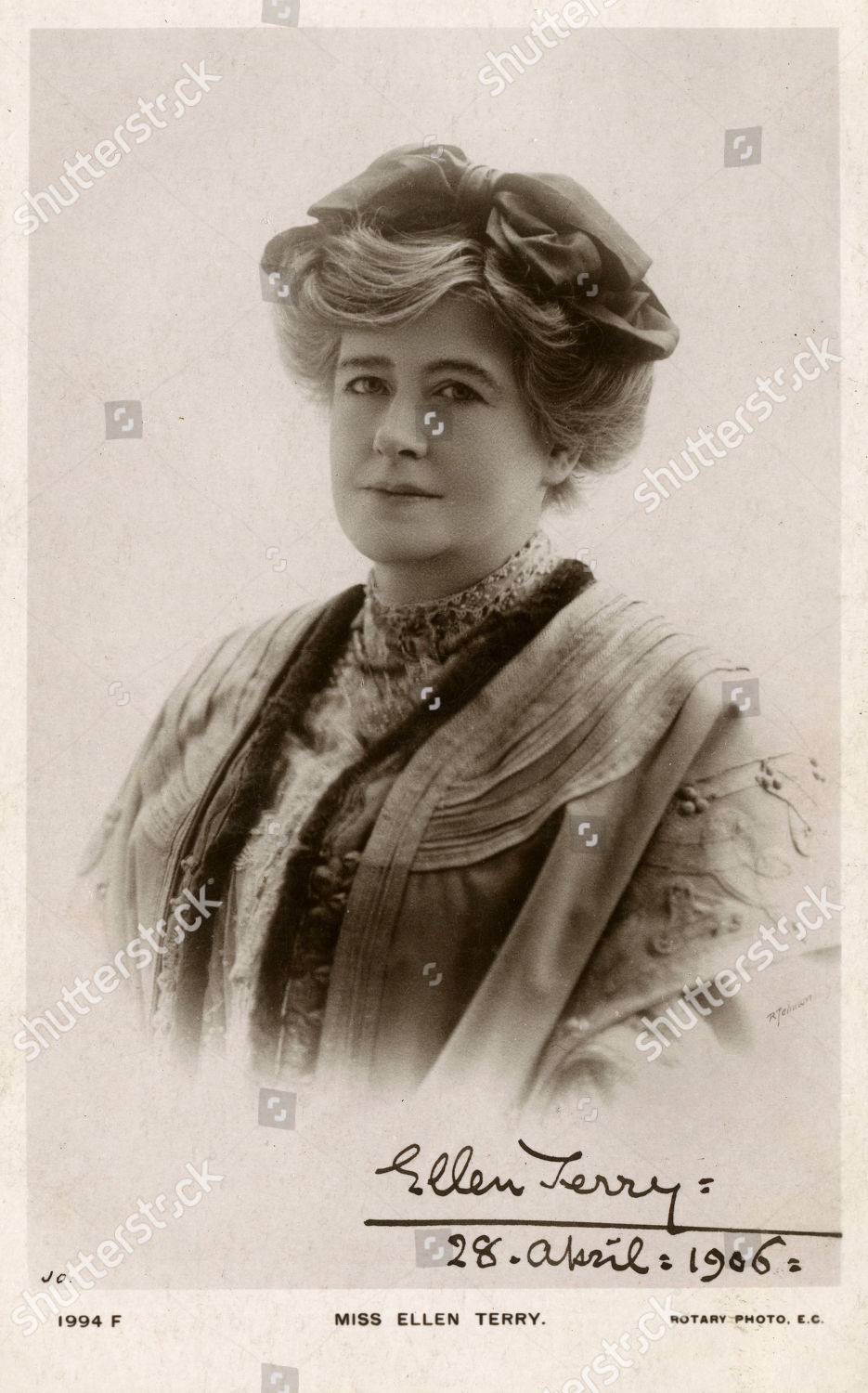 Dame Ellen Terry 18471928 British Stage Editorial Stock Photo Stock