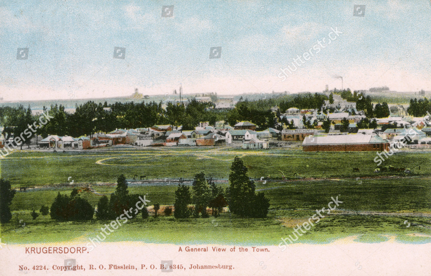 General View Krugersdorp Gold Mining Town Editorial Stock Photo - Stock ...