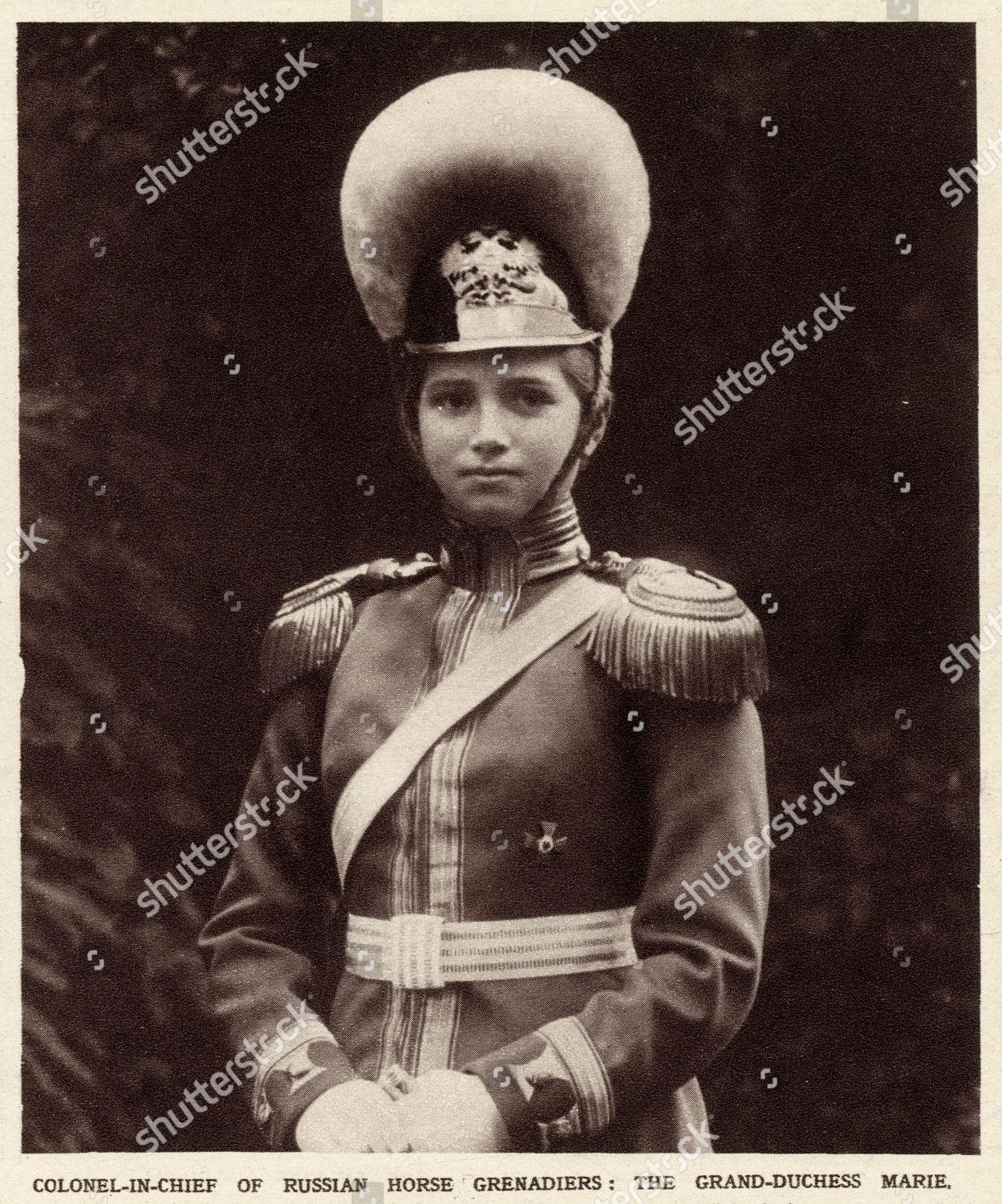 Grand Duchess Maria Nikolaevna Russia 1899 1918 Editorial Stock Photo Stock Image Shutterstock