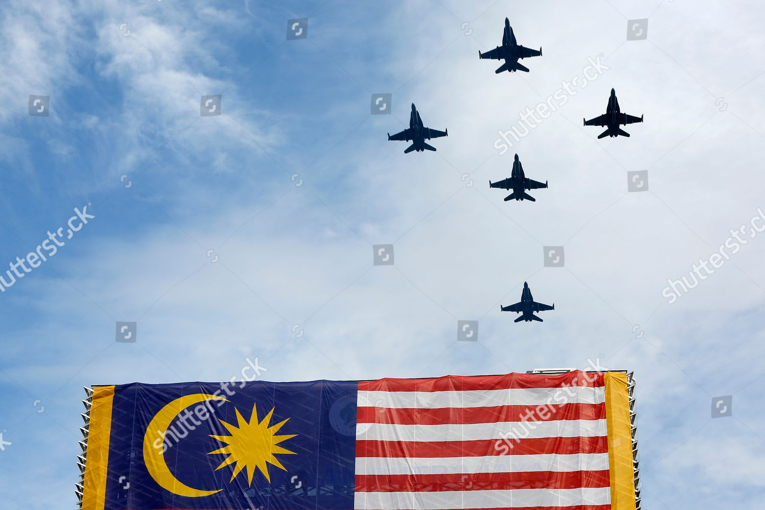 Malaysian Fighter Jet Fly Past Malaysian National Editorial Stock Photo Stock Image Shutterstock