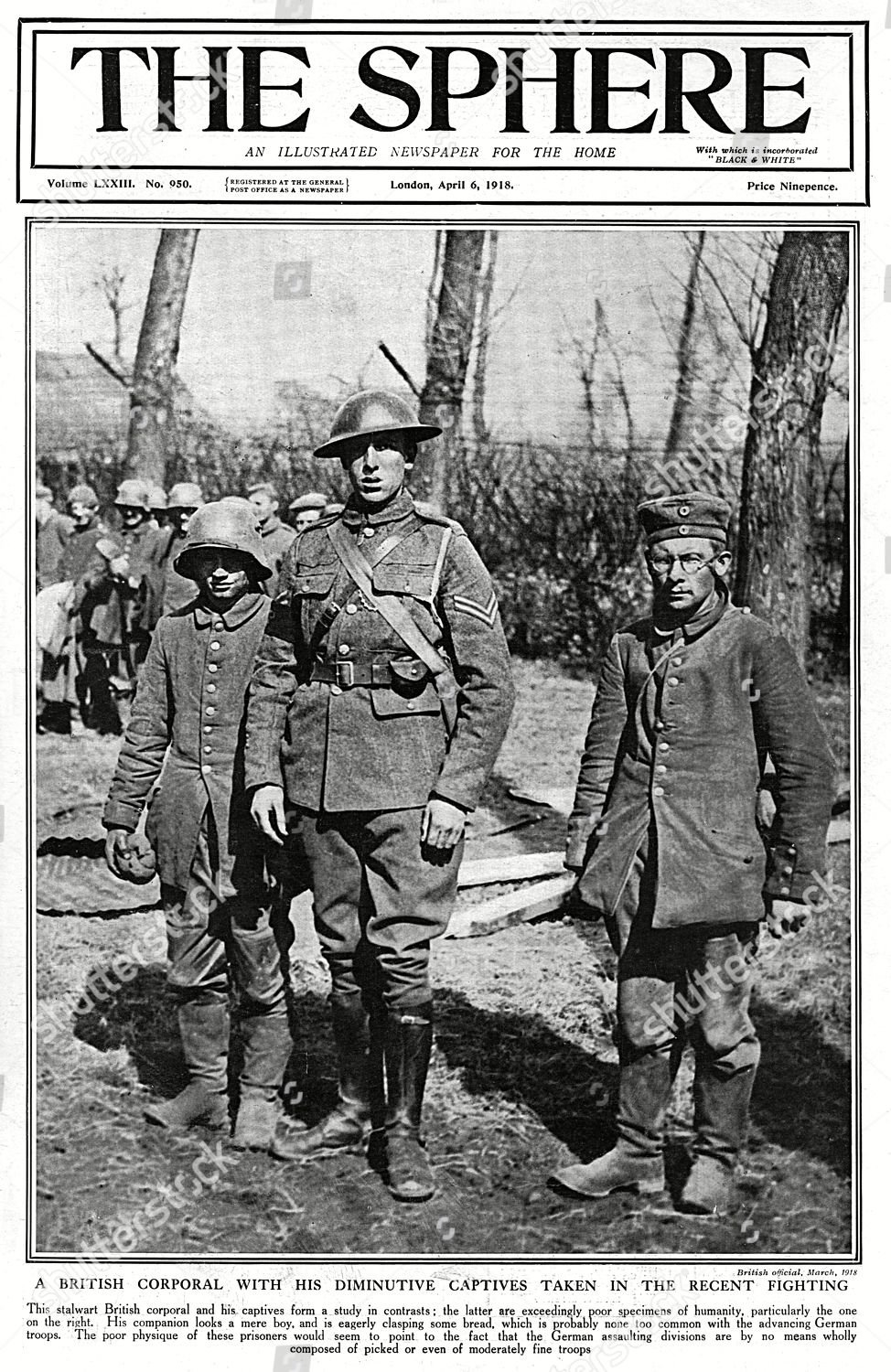 Stalwart British Corporal Pictured Two German Editorial Stock Photo