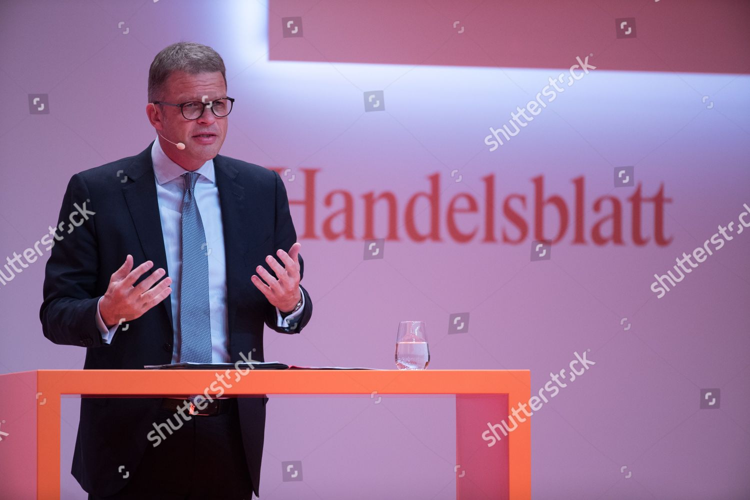 Christian Sewing Ceo Deutsche Bank Speaks During Editorial Stock