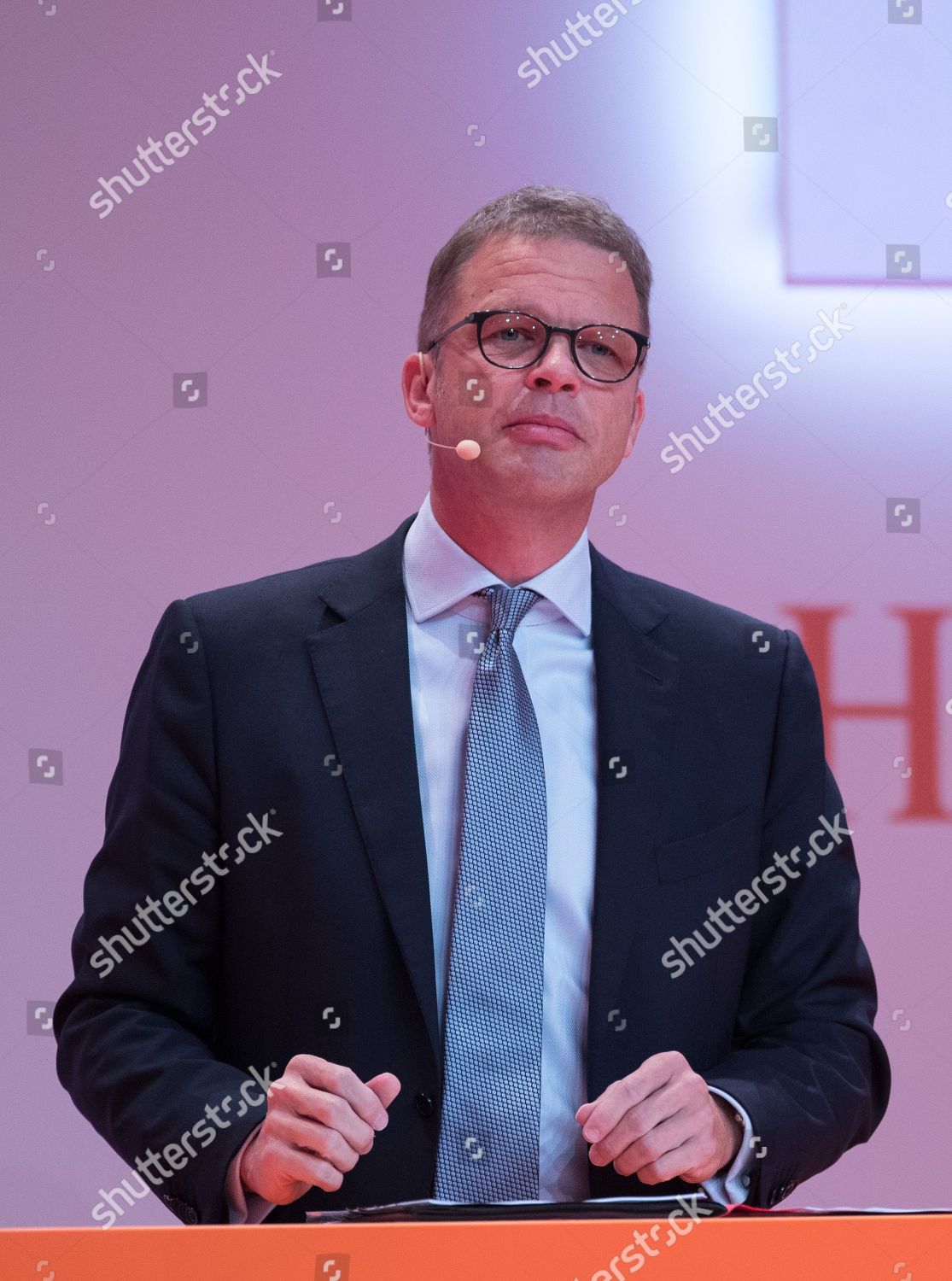 Christian Sewing Ceo Deutsche Bank Speaks During Editorial Stock