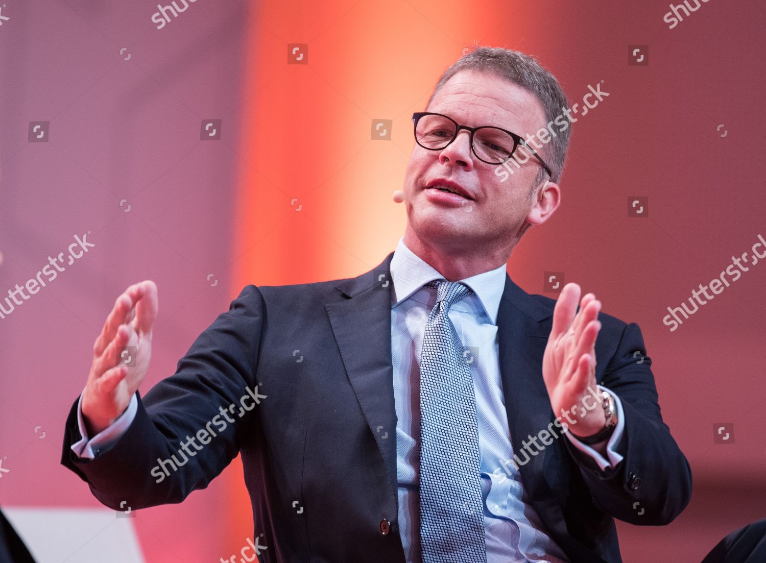 Christian Sewing Ceo Deutsche Bank Speaks During Editorial Stock