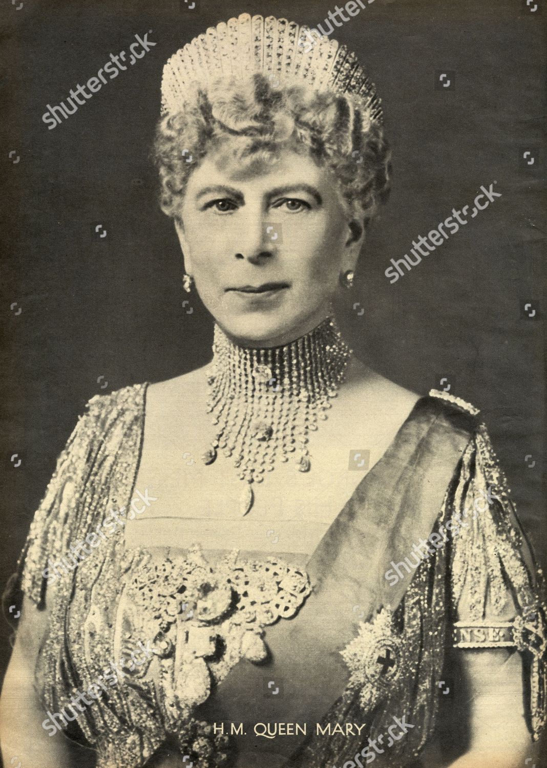 Queen Mary Teck 1867 1953 Consort Editorial Stock Photo - Stock Image ...