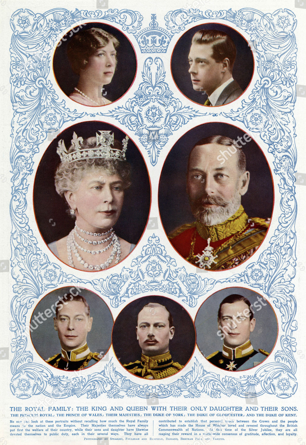 King George V Queen Mary Consort Britain Editorial Stock Photo