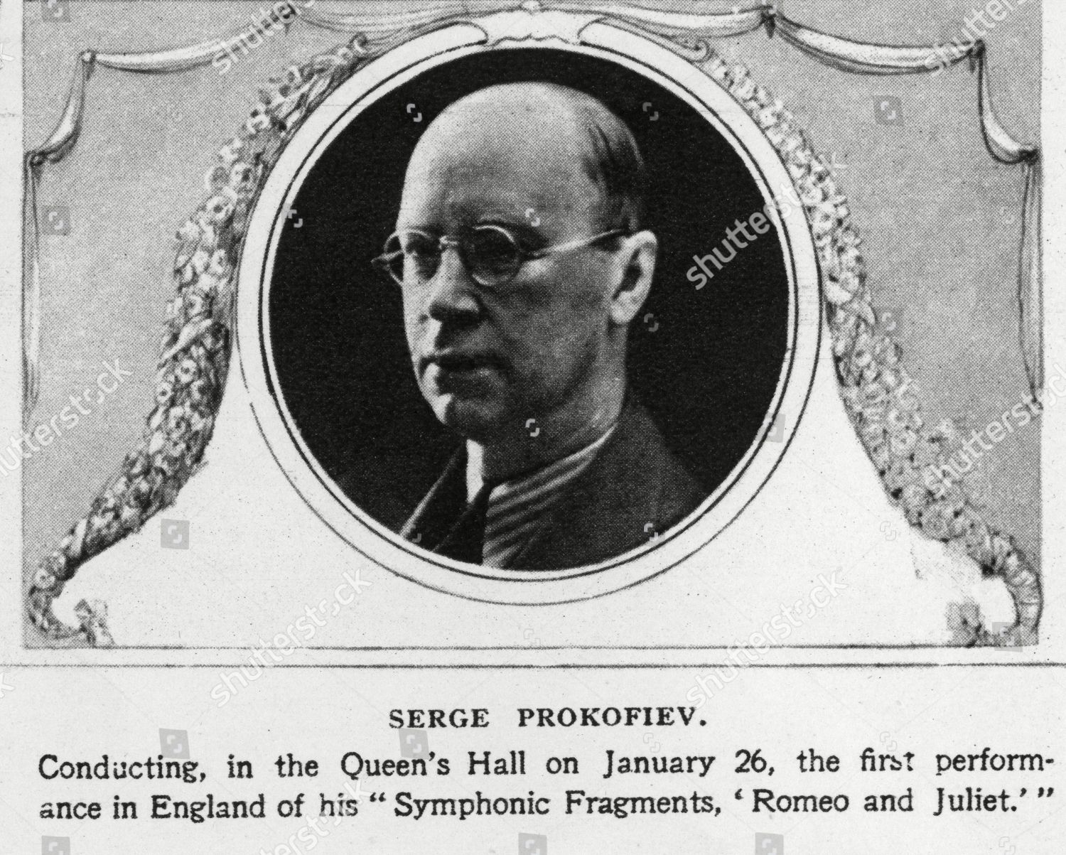 Portrait Sergei Prokofiev 1891 1953 Ukrainian Editorial Stock Photo ...
