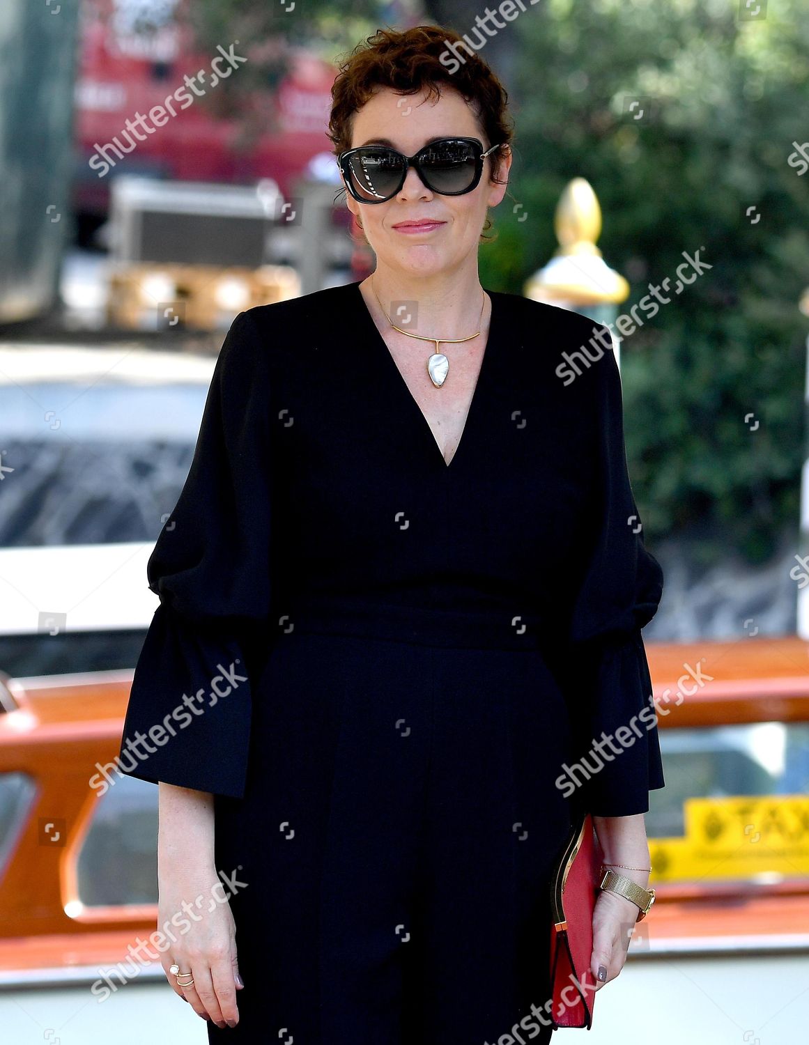 British Actress Olivia Colman Arrives Lido Editorial Stock Photo