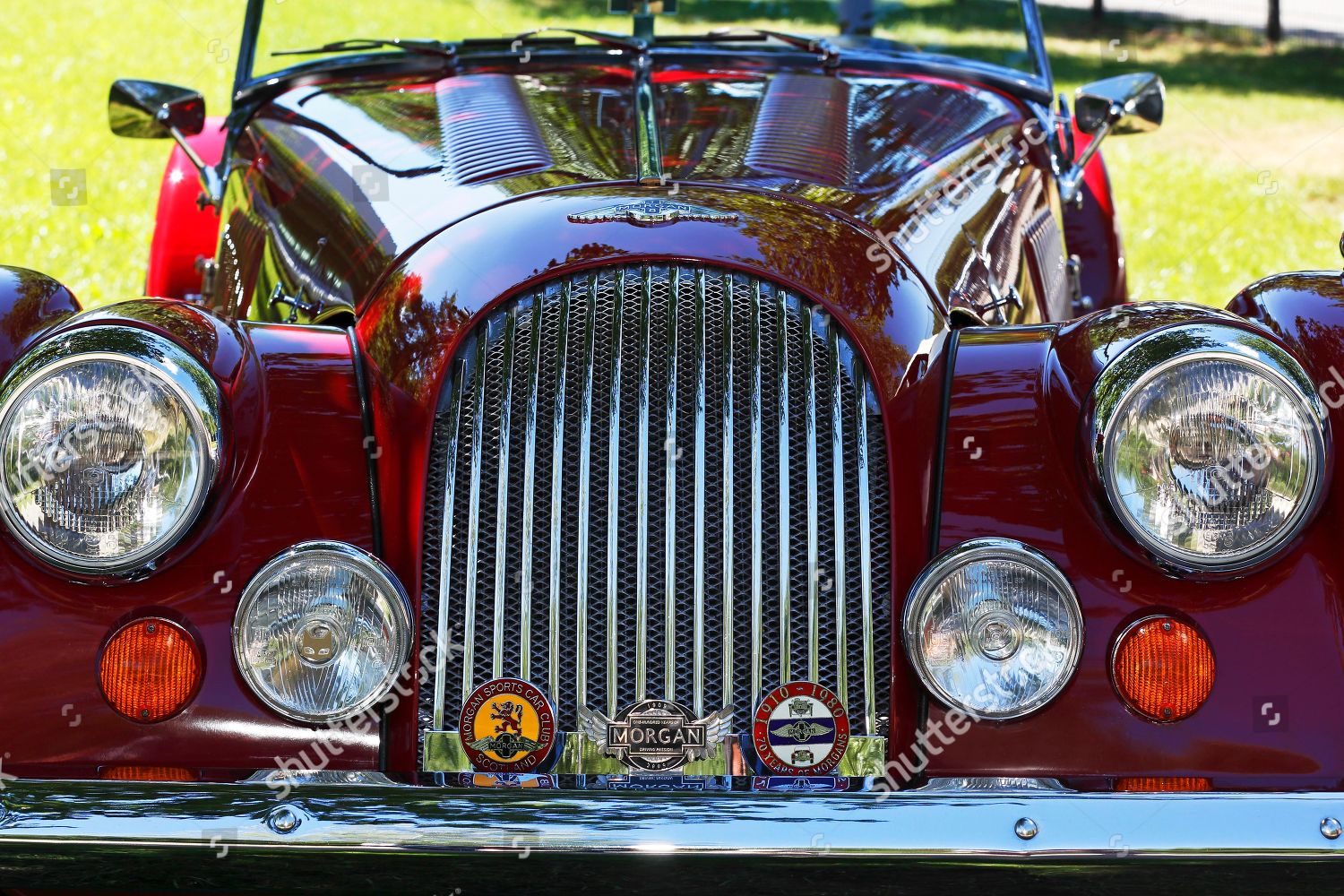 Oldtimer Morgan Plus 8 Radiator Grille Editorial Stock Photo - Stock ...