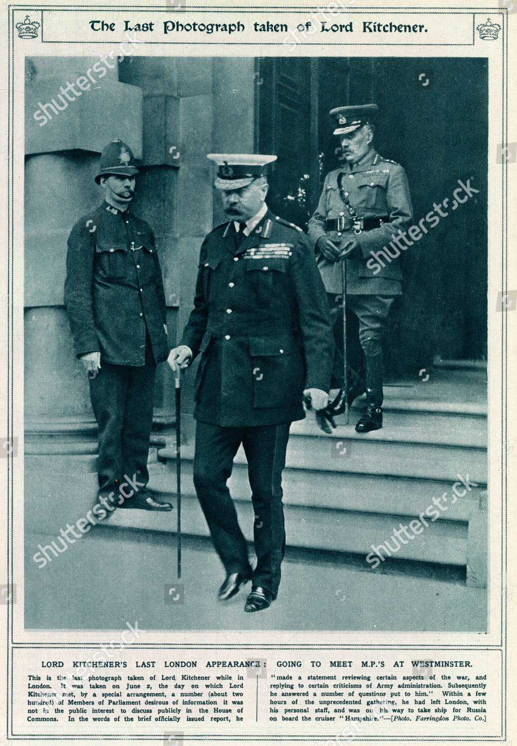 Horatio Herbert Kitchener 1st Earl Khartoum Editorial Stock Photo   Shutterstock 9840576a 