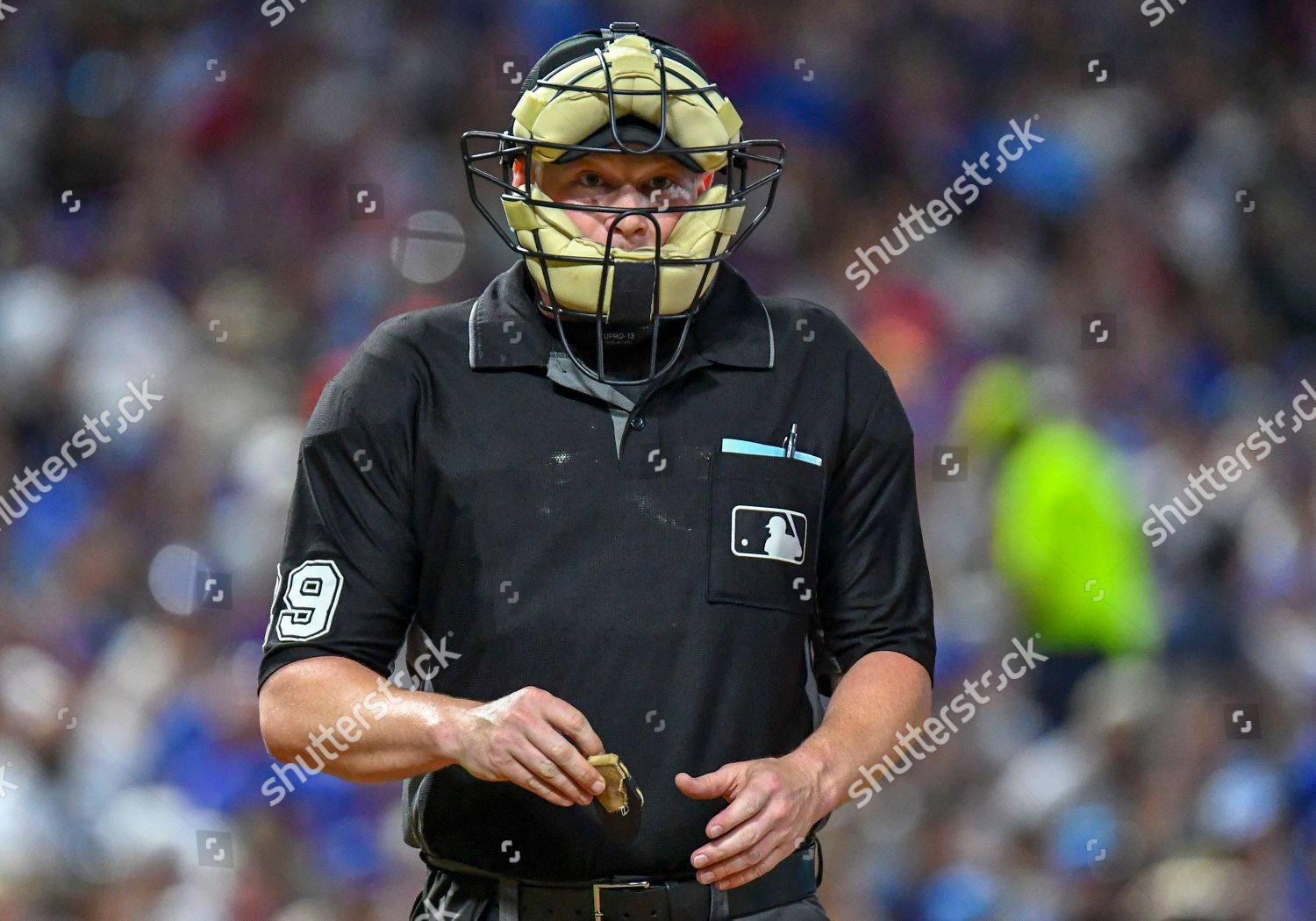 Mlb Home Plate Umpire Sean Barber Editorial Stock Photo - Stock Image