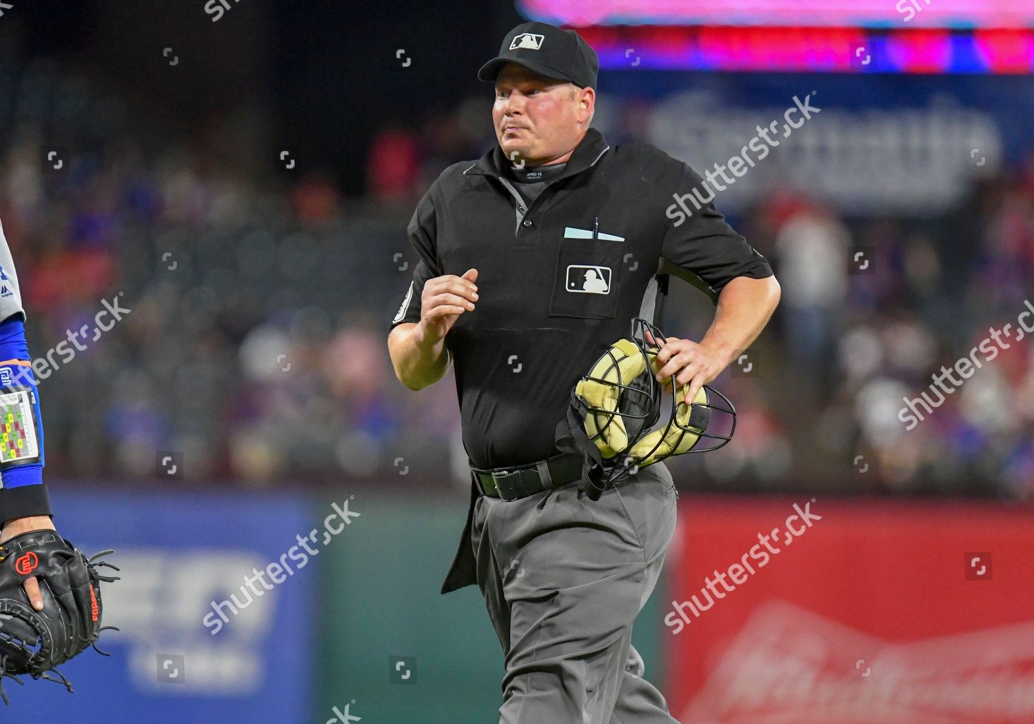 Mlb Home Plate Umpire Sean Barber Editorial Stock Photo - Stock Image