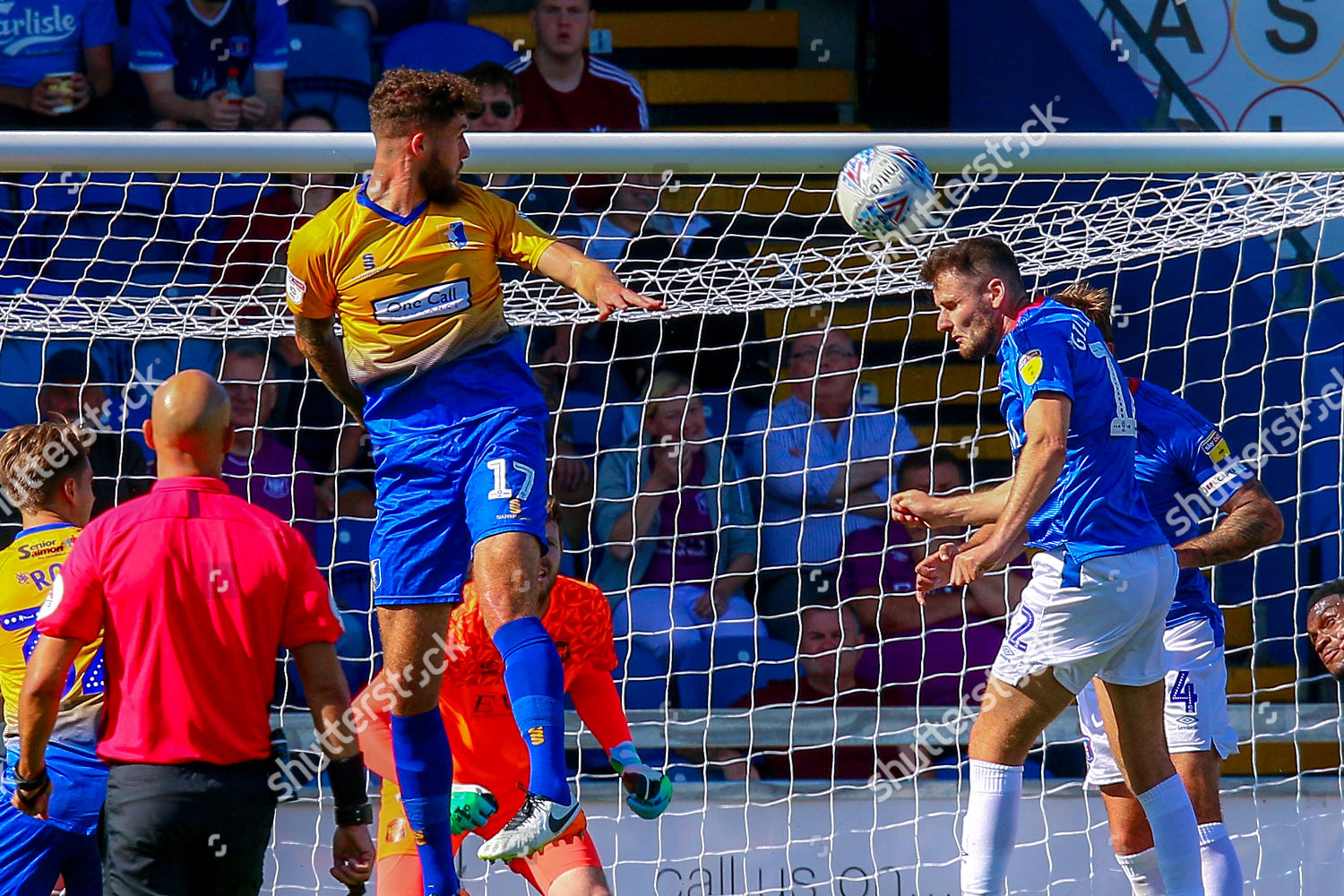 George Glendon Carlisle United Heads Ball Away Editorial Stock Photo Stock Image Shutterstock