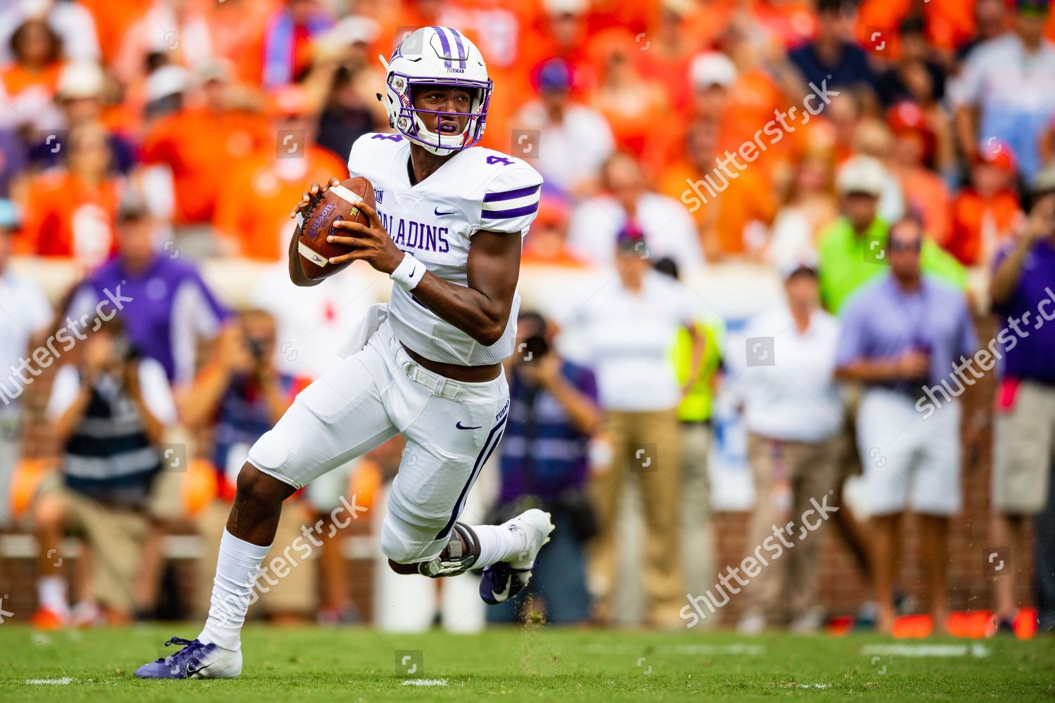 Furman Paladins Quarterback Darren Grainger 4 During