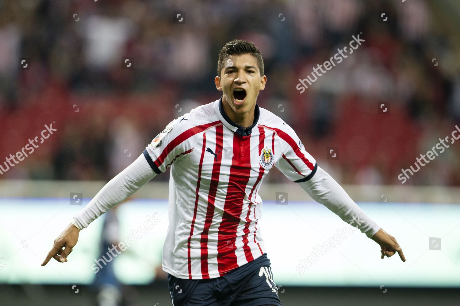 Chivas Angel Saldivar Celebrates After Scoring Goal Editorial Stock Photo Stock Image Shutterstock