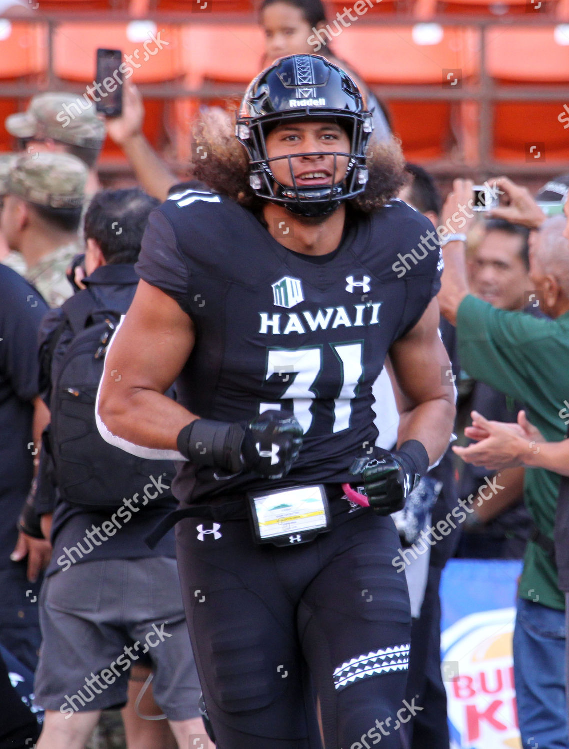 Hawaii Rainbow Warriors Linebacker Jahlani Tavai Editorial Stock Photo