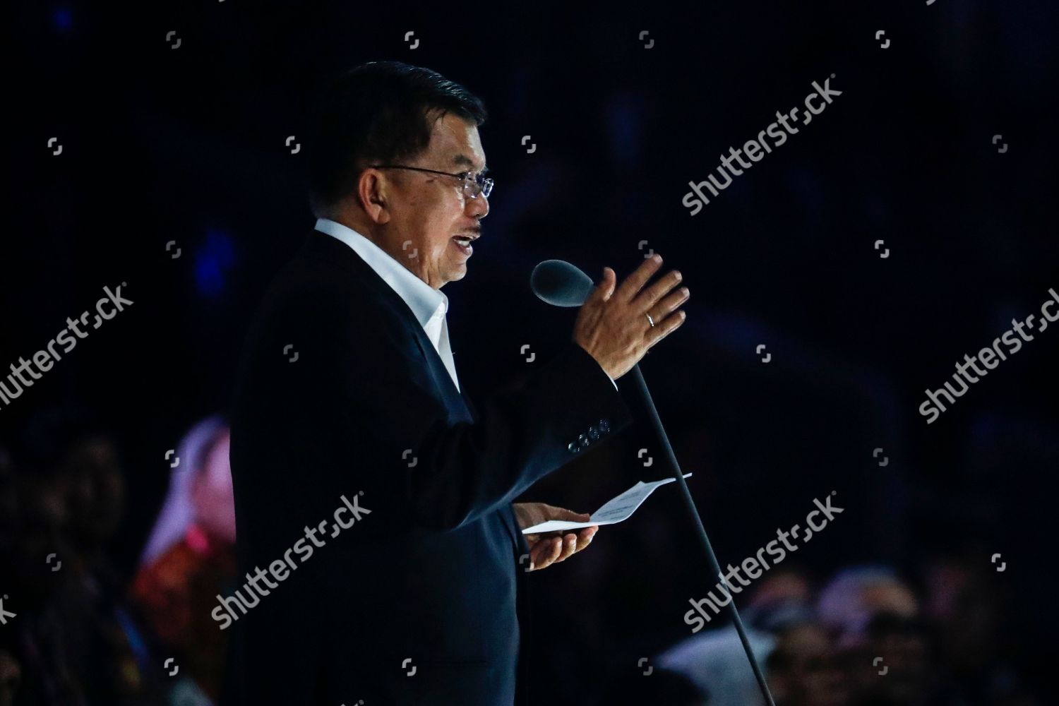 Indonesian Vice President Jusuf Kalla Delivers Editorial Stock Photo ...