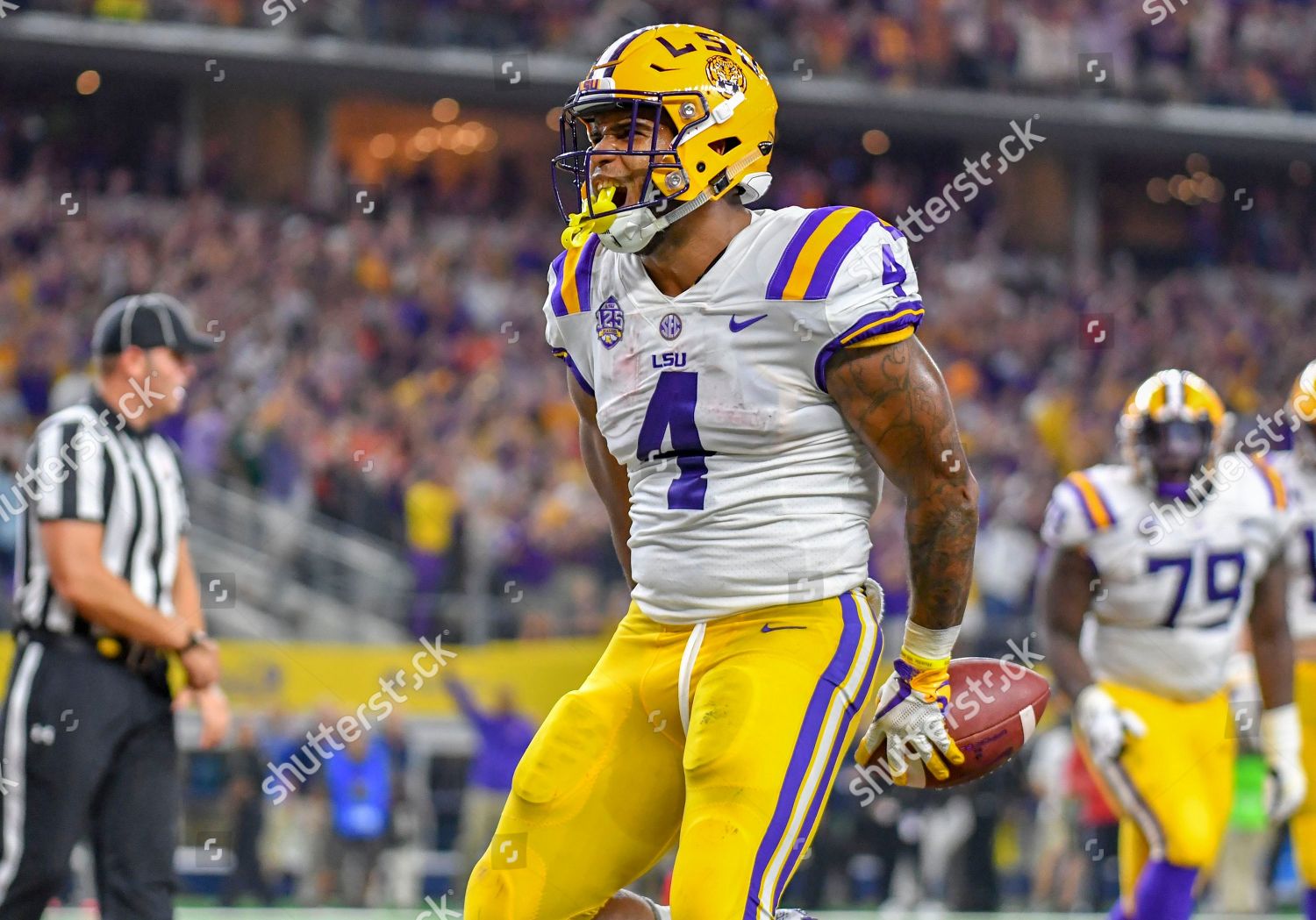 Lsu Tigers Running Back Nick Brossette Editorial Stock Photo - Stock ...