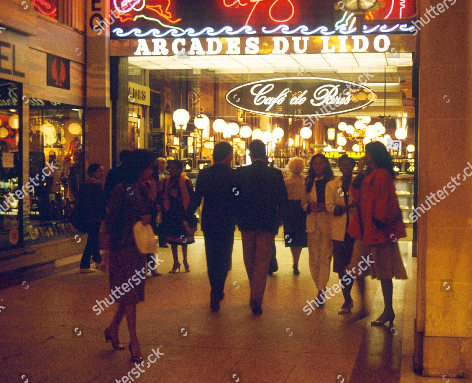 Arcades Du Lido Off Champs Elysees Paris Editorial Stock Photo Stock Image Shutterstock