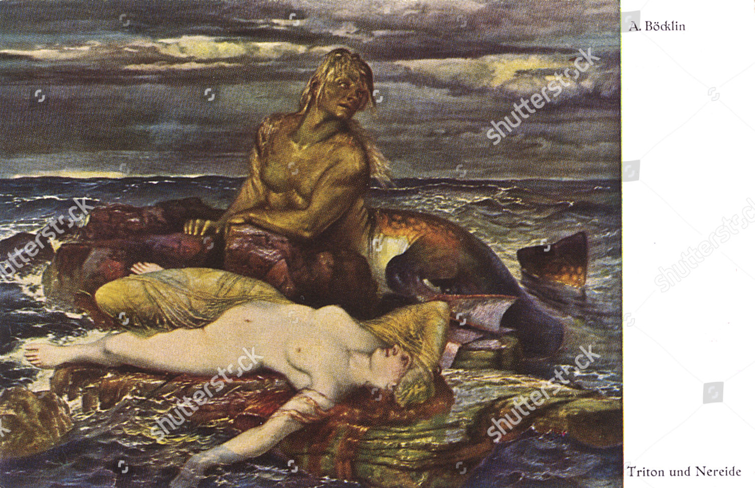 Reproduction Work By Arnold Bocklin Swiss Symbolist Editorial Stock Photo Stock Image Shutterstock
