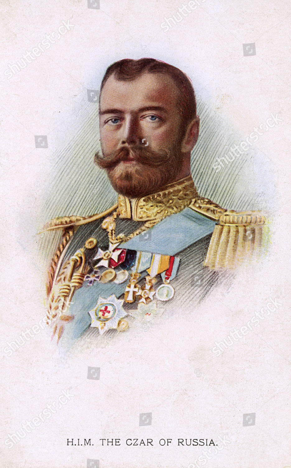 Tzar Nicholas Ii 18681918 Last Tsar Editorial Stock Photo - Stock Image ...