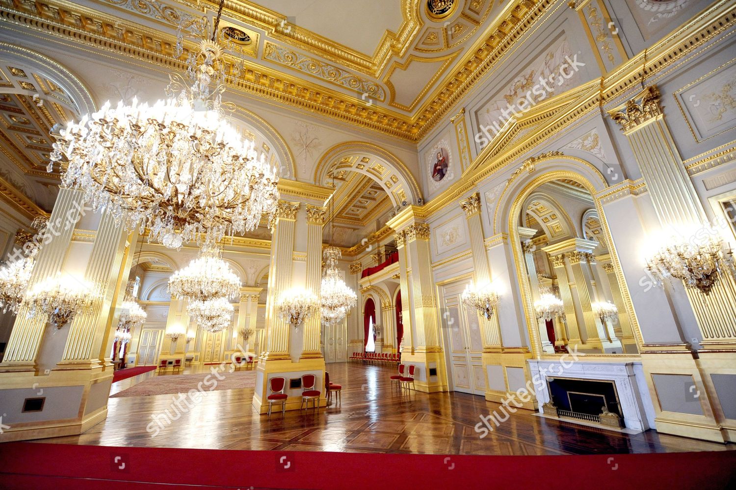 Throne Room Royal Palace Brussels Belgium Editorial Stock Photo