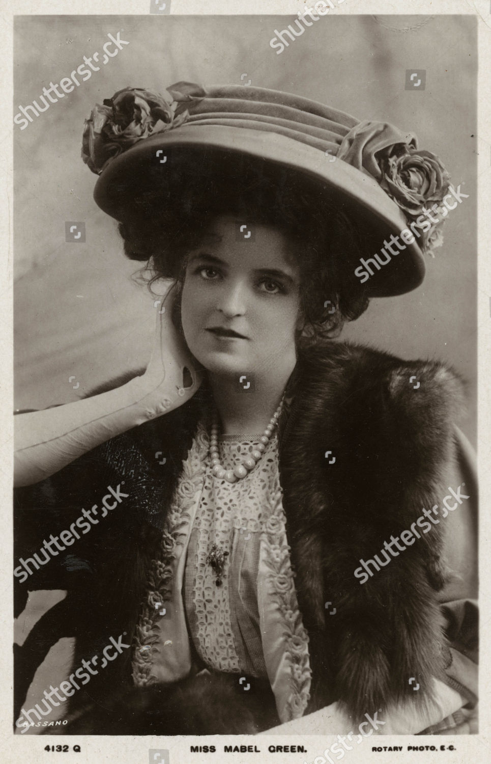 Actress Mabel Green 1890 1970 Wearing Editorial Stock Photo - Stock ...