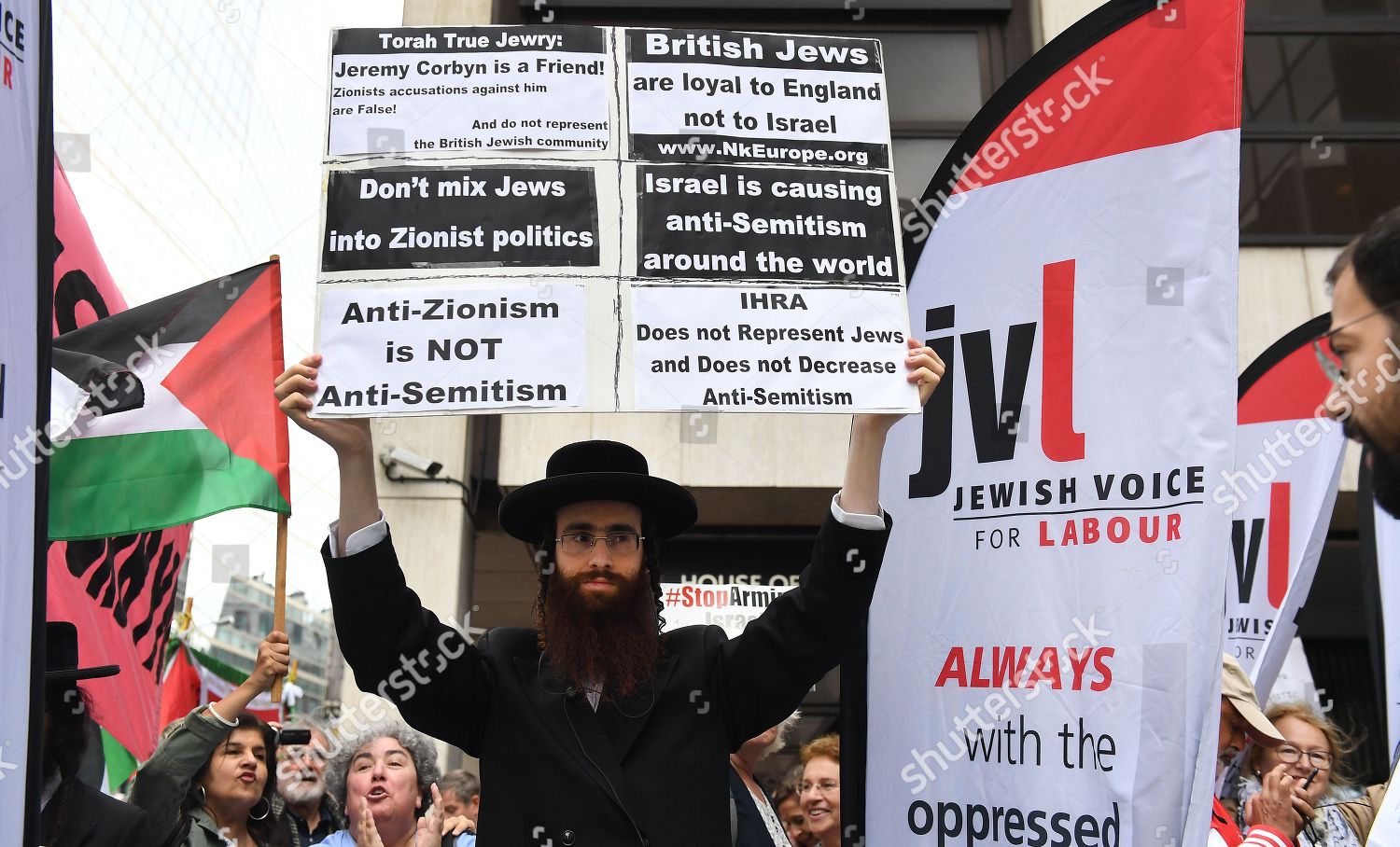 Pro British Labour Party Leader Jeremy Corbyn Editorial Stock