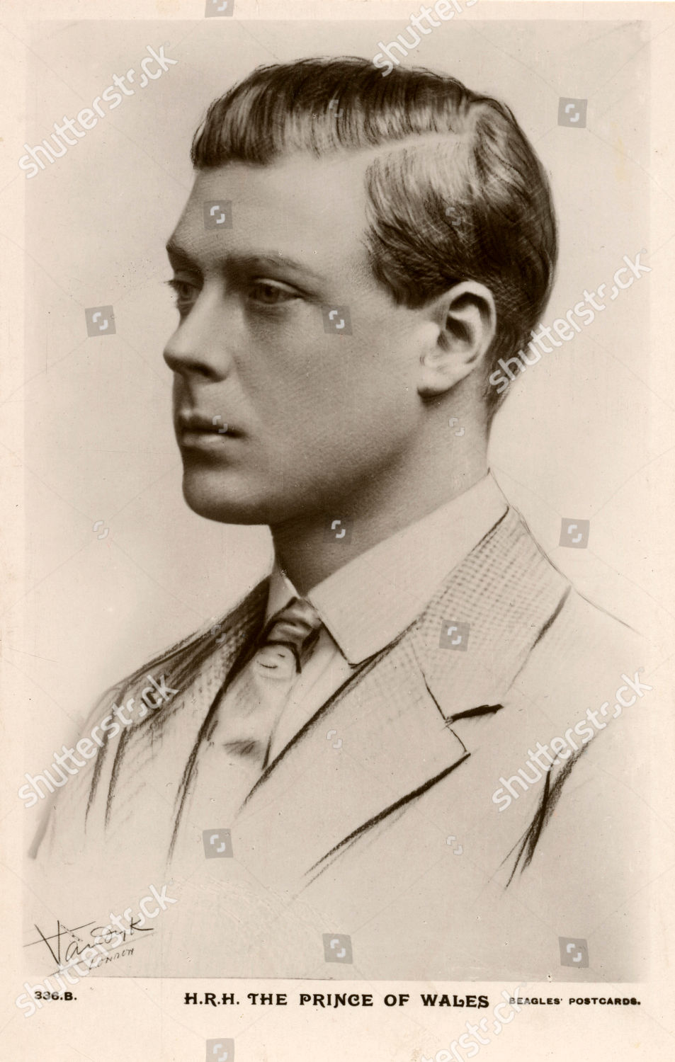 Prince Wales Future King Edward Viii 18941972 Editorial Stock