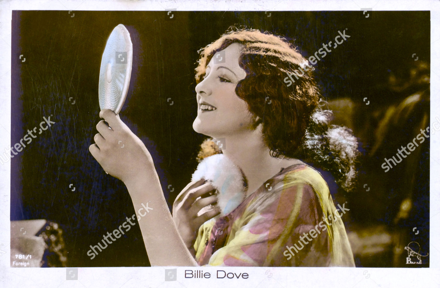 Arkivfoto av Billie Dove - American Actress of the Silent Film Era. 