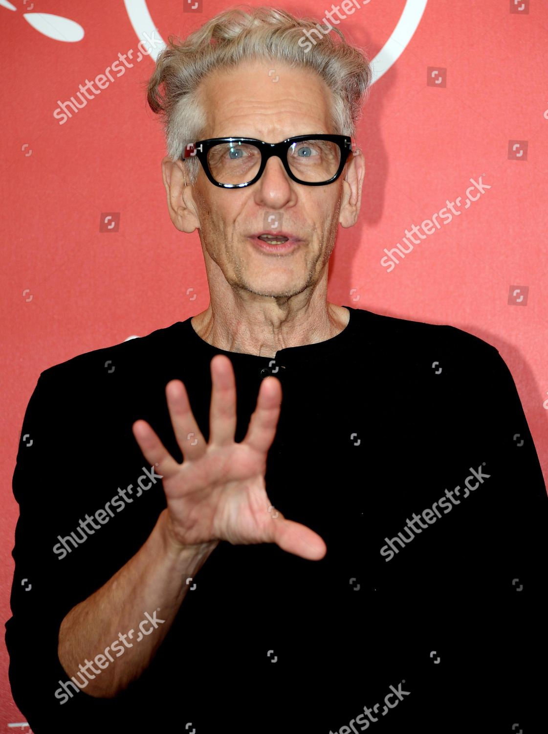 Canadian Filmmaker David Cronenberg Poses During Editorial Stock Photo