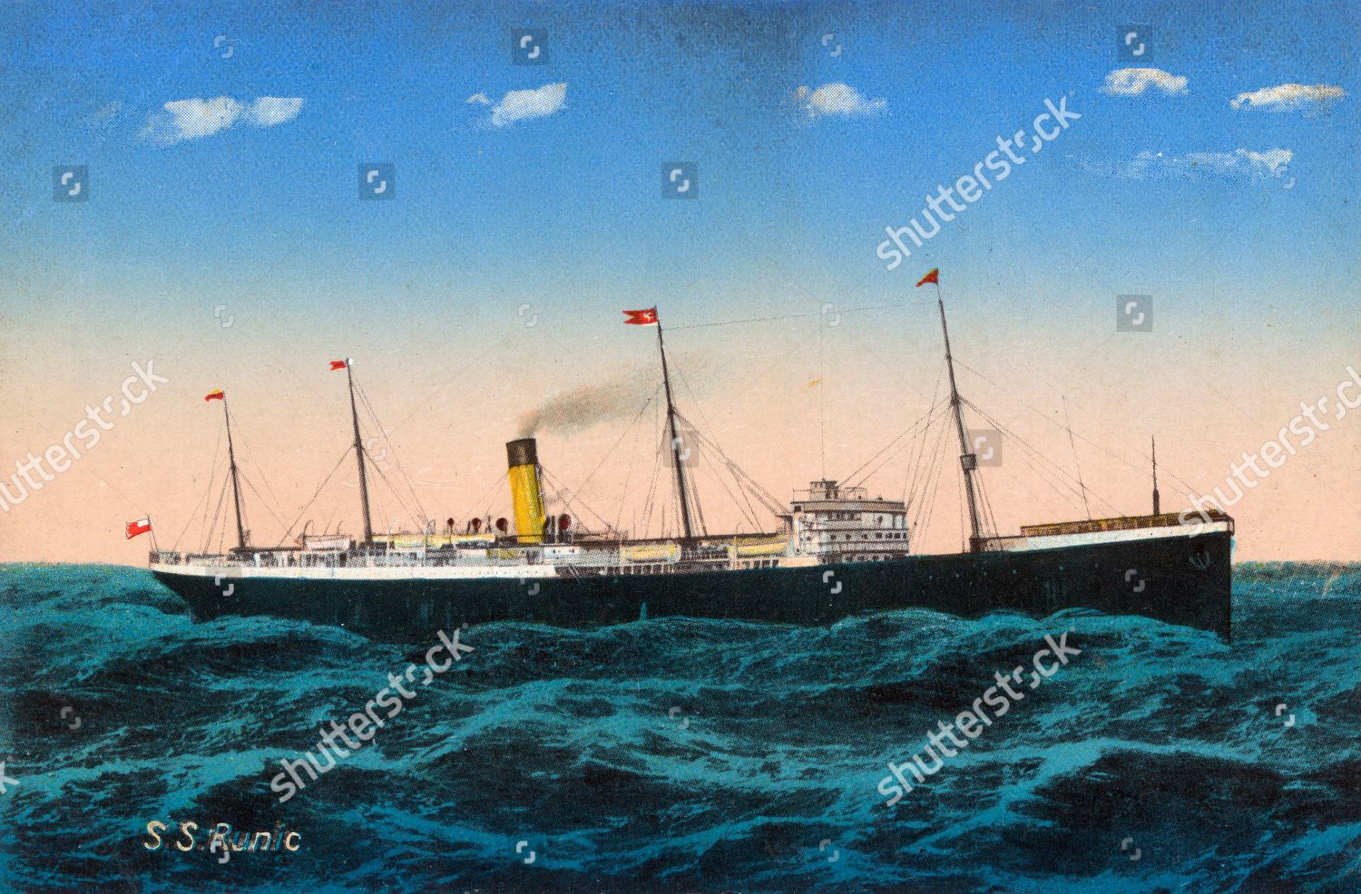 Ss Runic Cruise Ship White Star Editorial Stock Photo Stock Image