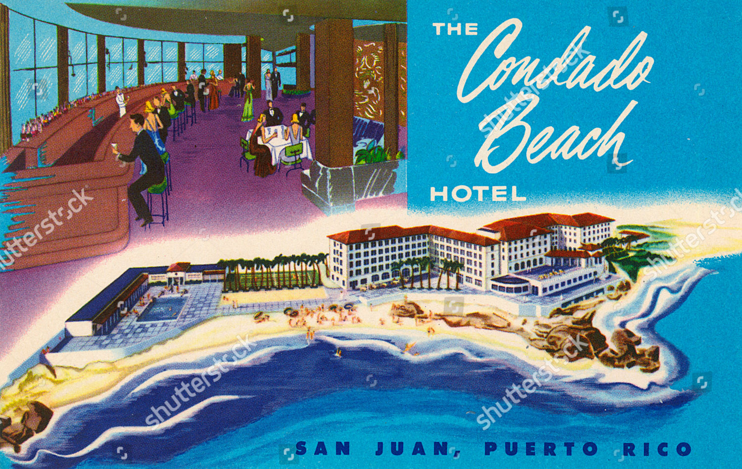 sitio Ventana mundial Inspiración Condado Beach Hotel San Juan Puerto - Foto de stock de contenido editorial:  imagen de stock | Shutterstock