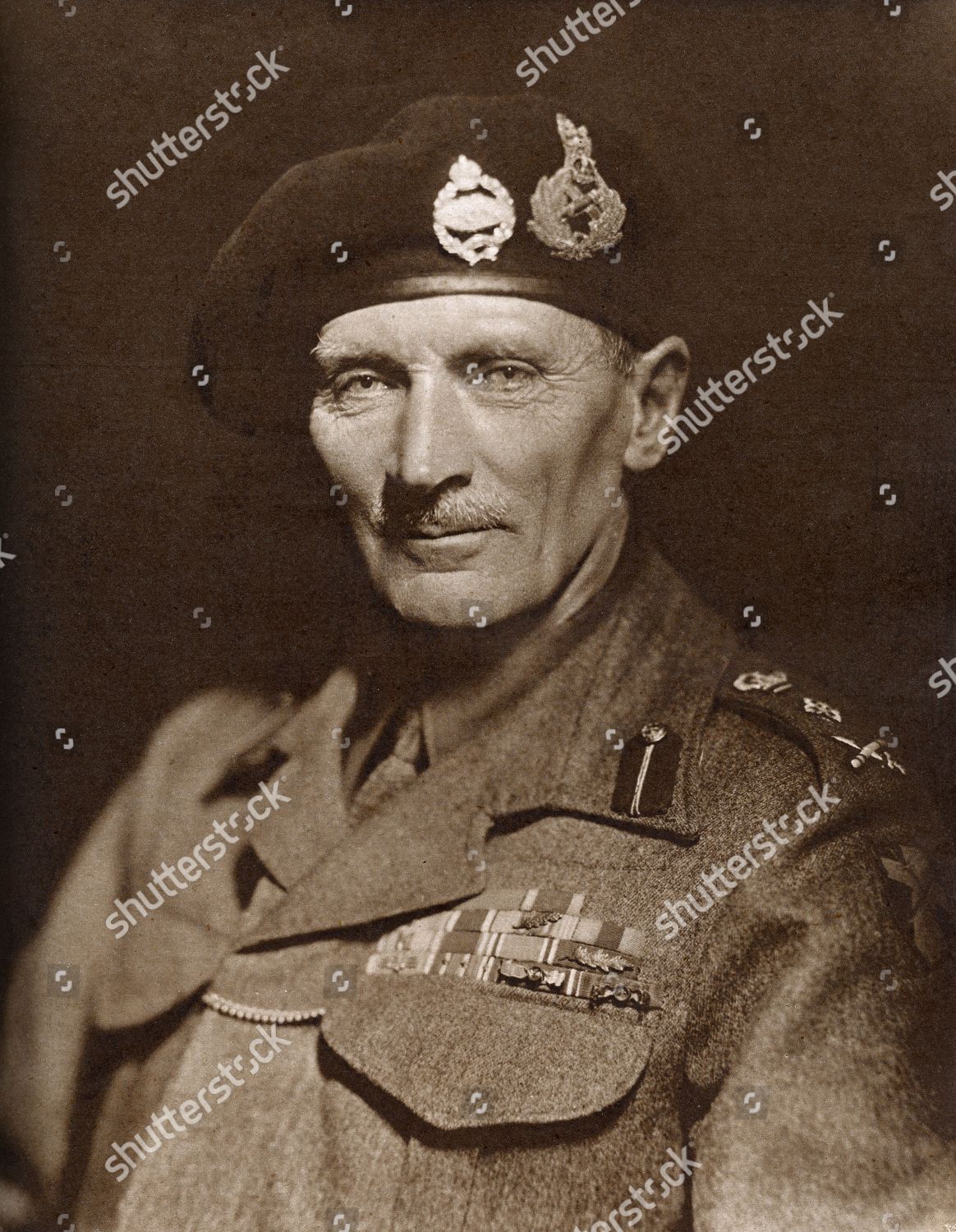 General Bernard Law Montgomery 1st Viscount Editorial Stock Photo ...