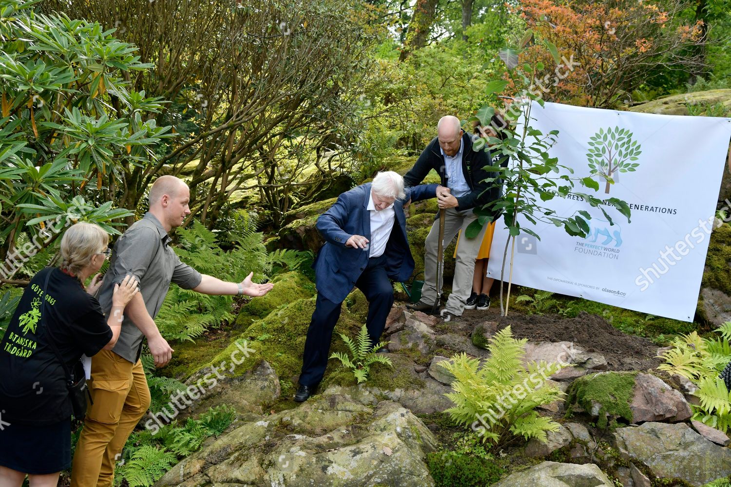 Sir David Attenborough Planting Magnolia Tree Editorial Stock Photo Stock Image Shutterstock