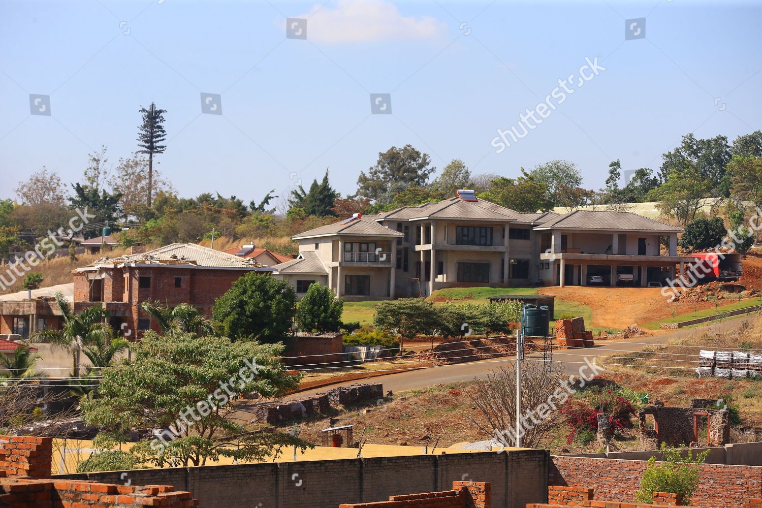 general-view-suburb-borrowdale-harare-zimbabwe-editorial-stock-photo