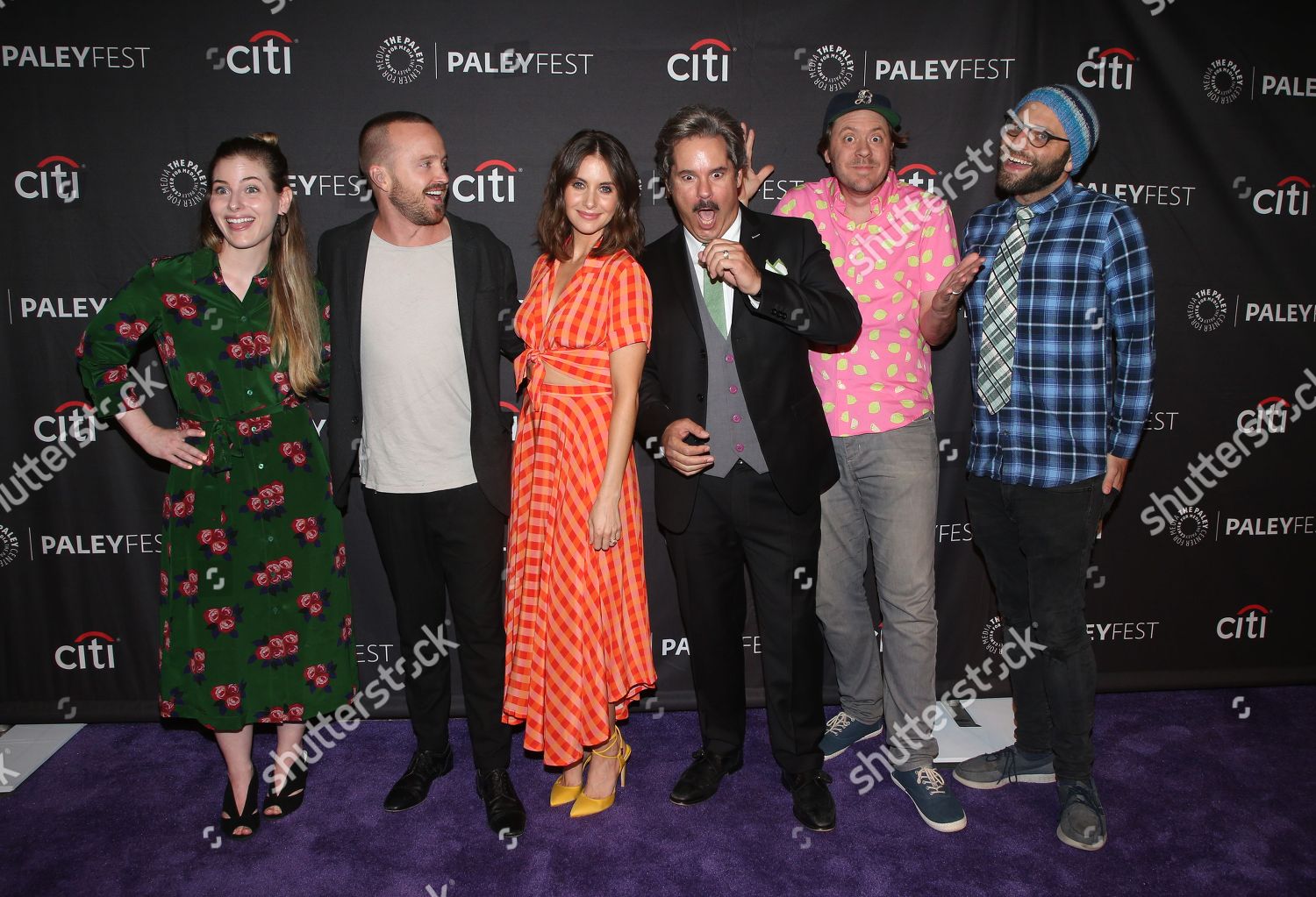 Lisa Hanawalt Aaron Paul Alison Brie Editorial Stock Photo - Stock ...