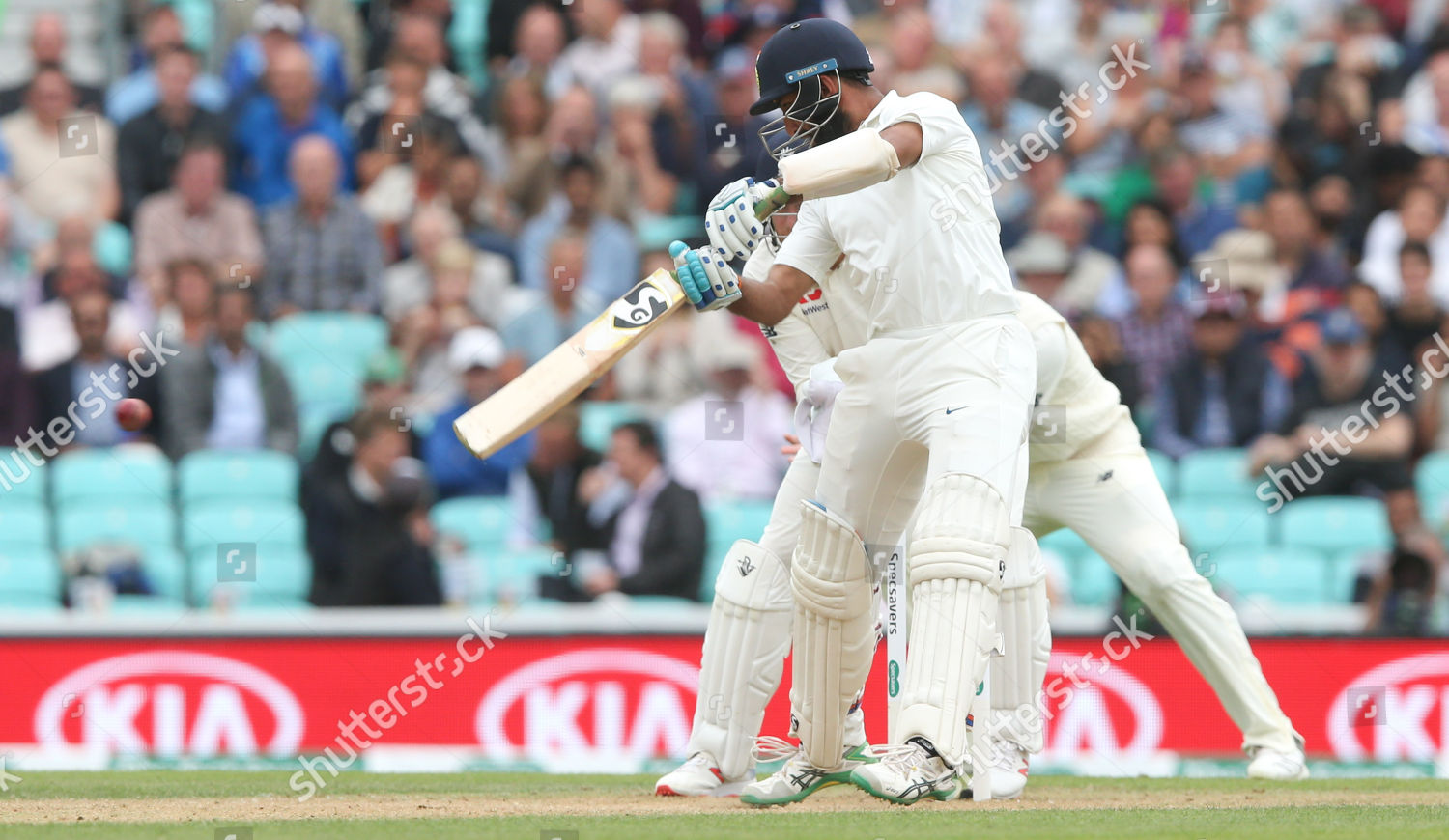 Cheteshwar Pujara India Cuts Off Englands Editorial Stock Photo Stock