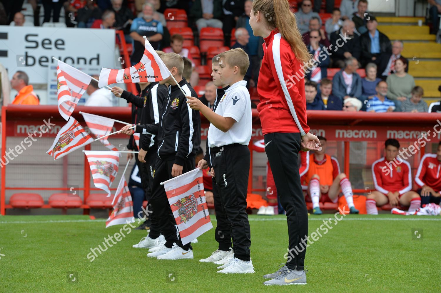 Stevenage Accadamy During Stevenage Vs Macclesfield Editorial Stock