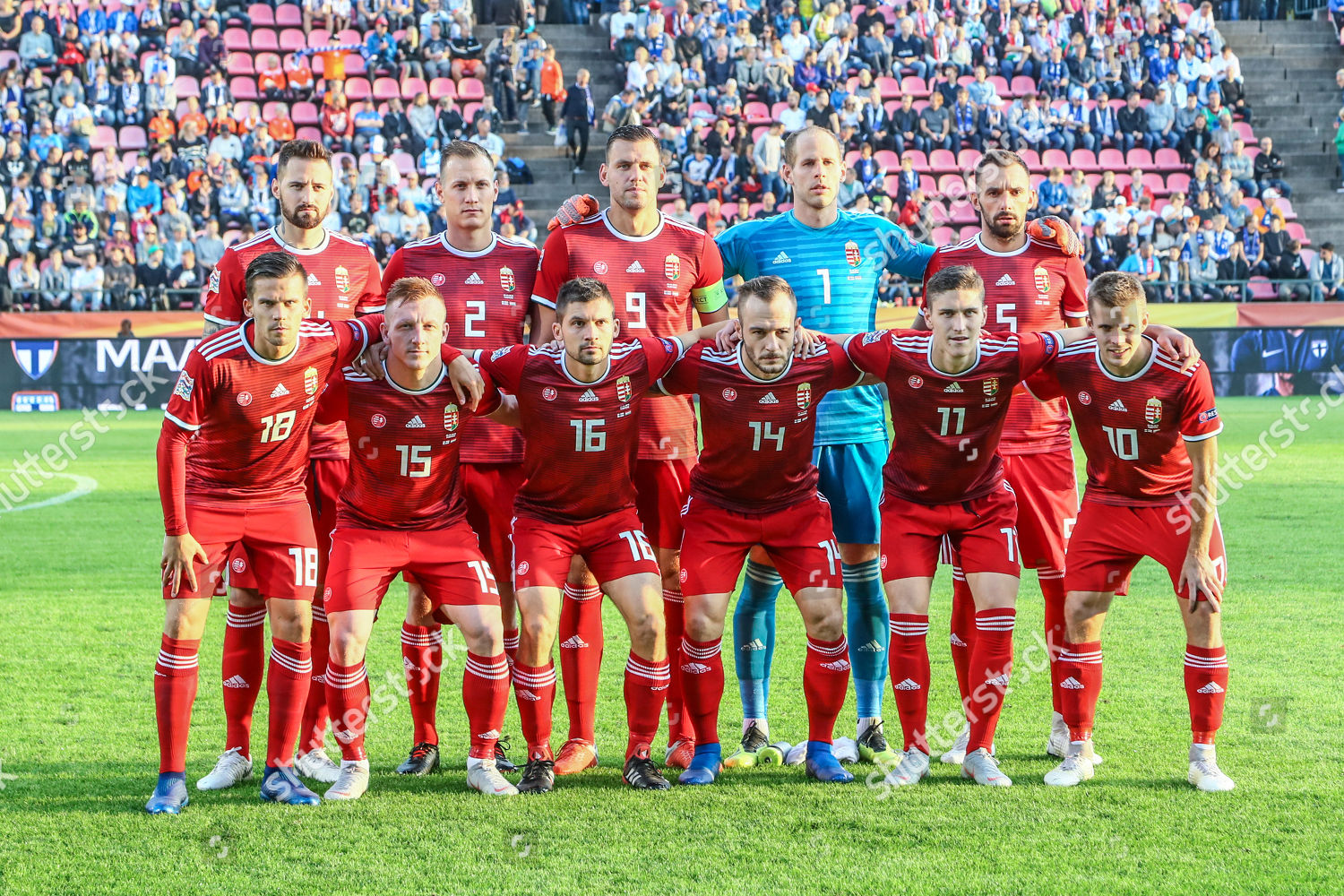 Starting Eleven Hungary Players Pose Photo Editorial Stock Photo ...