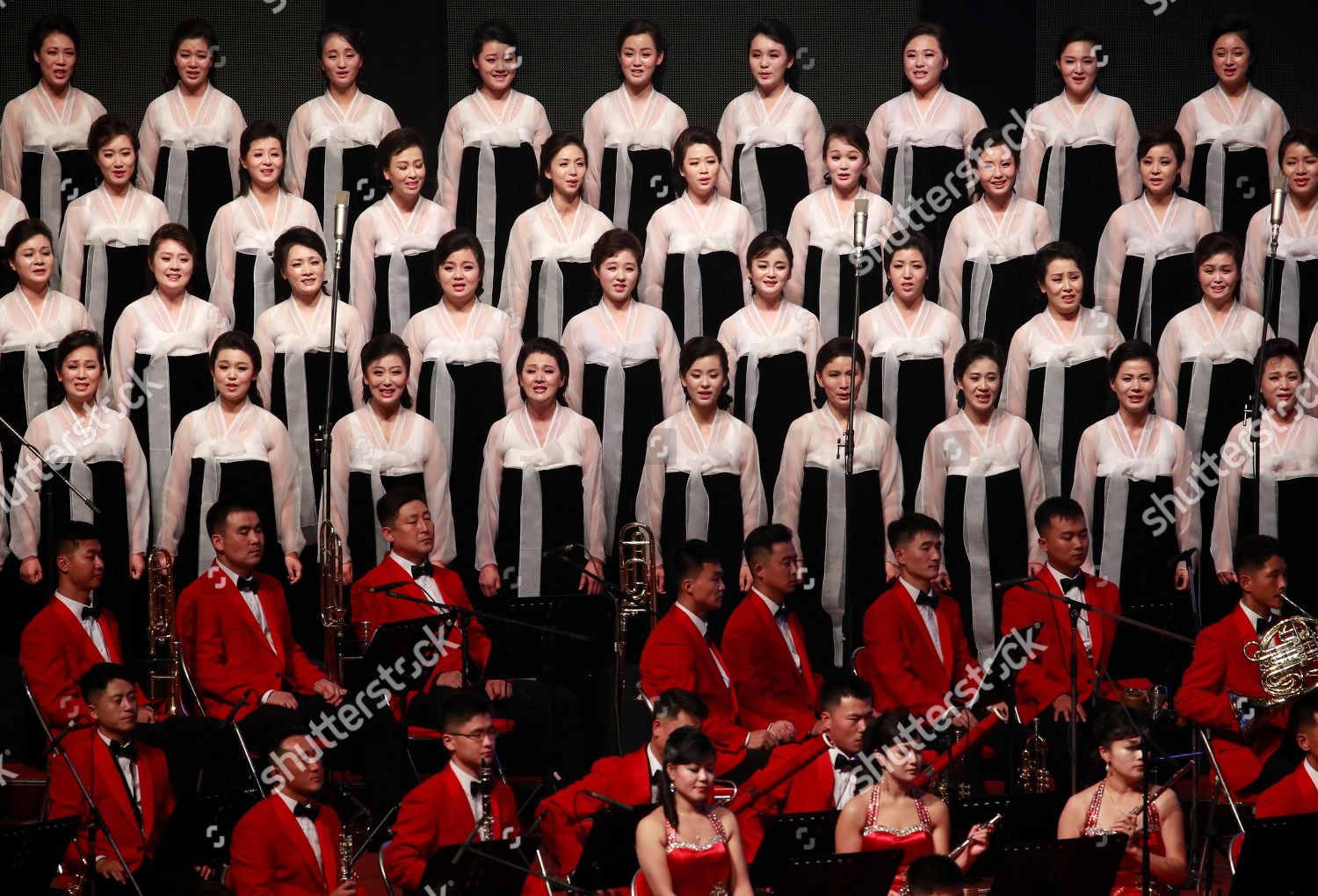 North Korean Singers Musicians Perform During Editorial Stock Photo ...