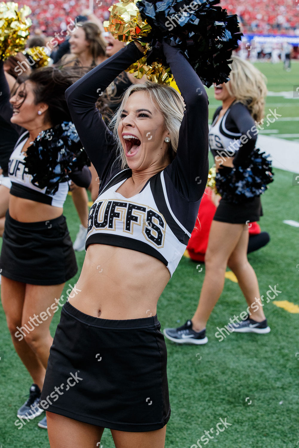 Lincoln Ne Us Colorado Buffaloes Cheerleaders Editorial Stock Photo ...