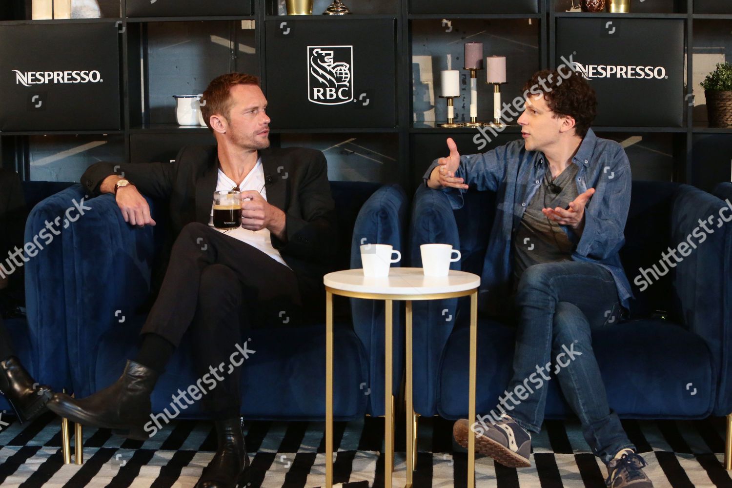 Alexander Skarsgard Jesse Eisenberg Editorial Stock Photo Stock Image Shutterstock