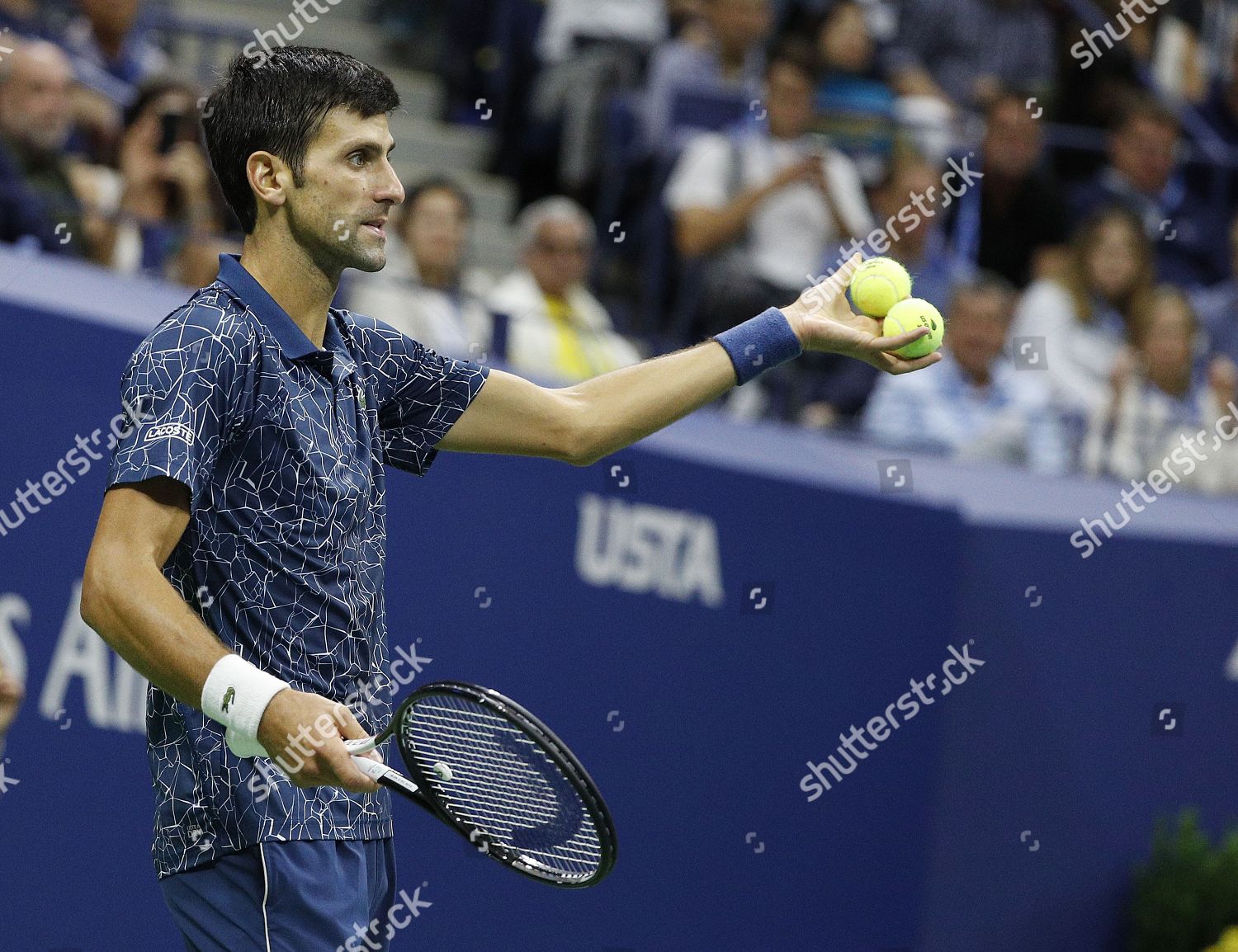 Novak Djokovic Serbia Gestures Towards Chair Umpire