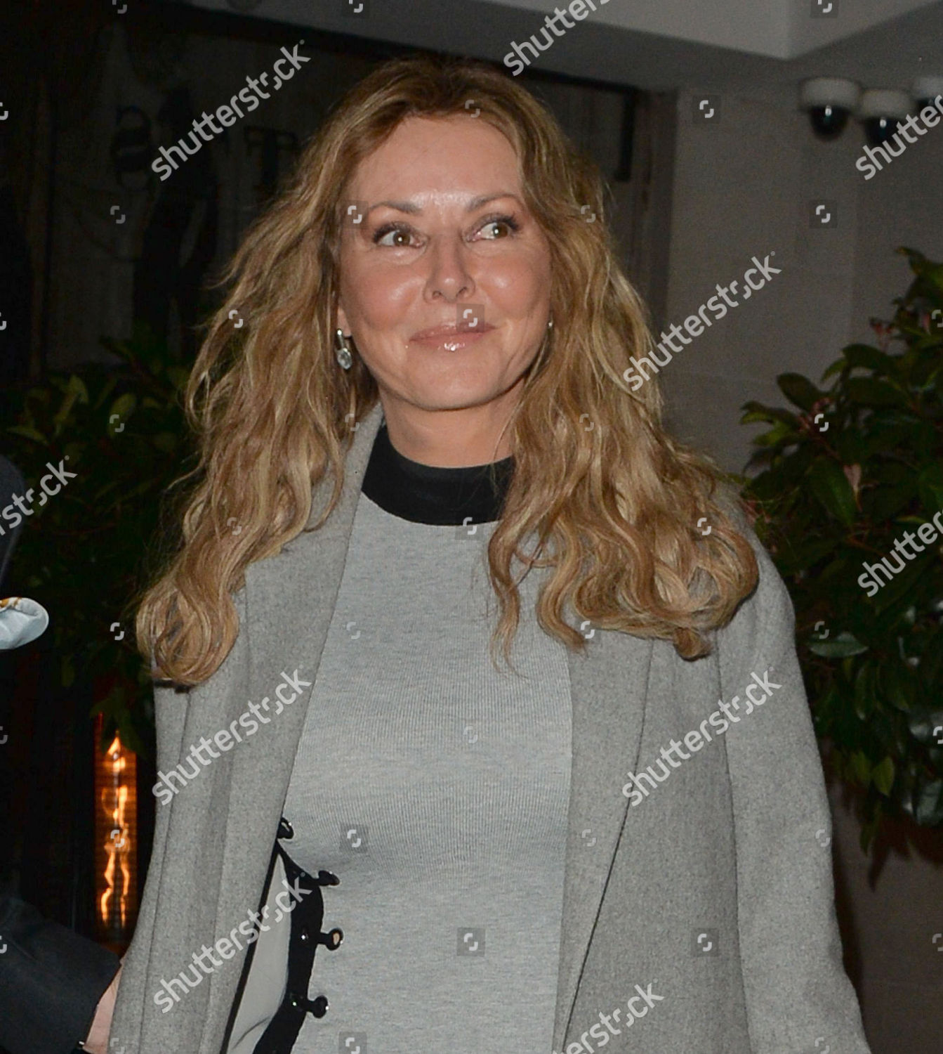 Carol Vorderman Scotts Restaurant Editorial Stock Photo - Stock Image