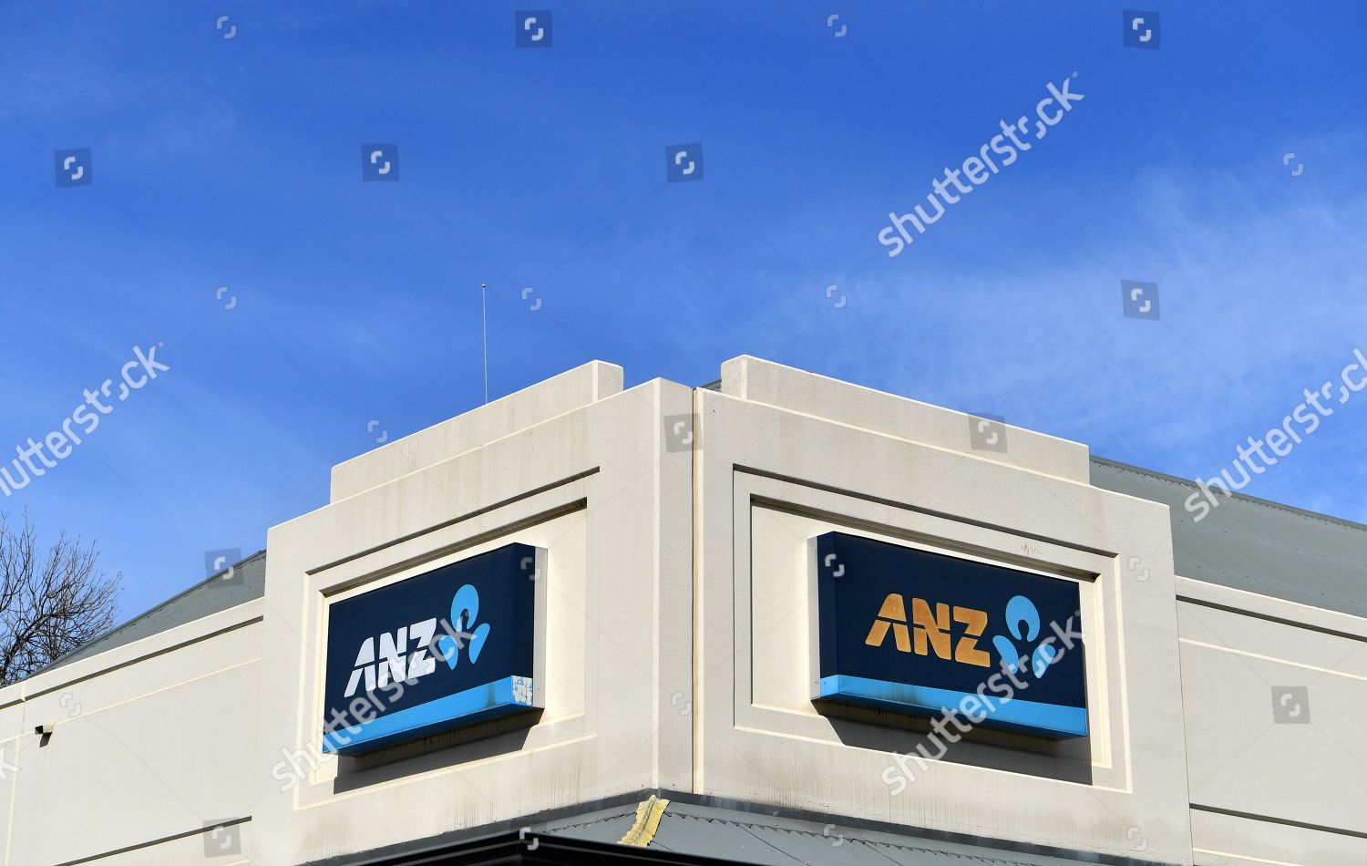 Anz Bank Signage Seen Branch Adelaide Editorial Stock Photo Stock