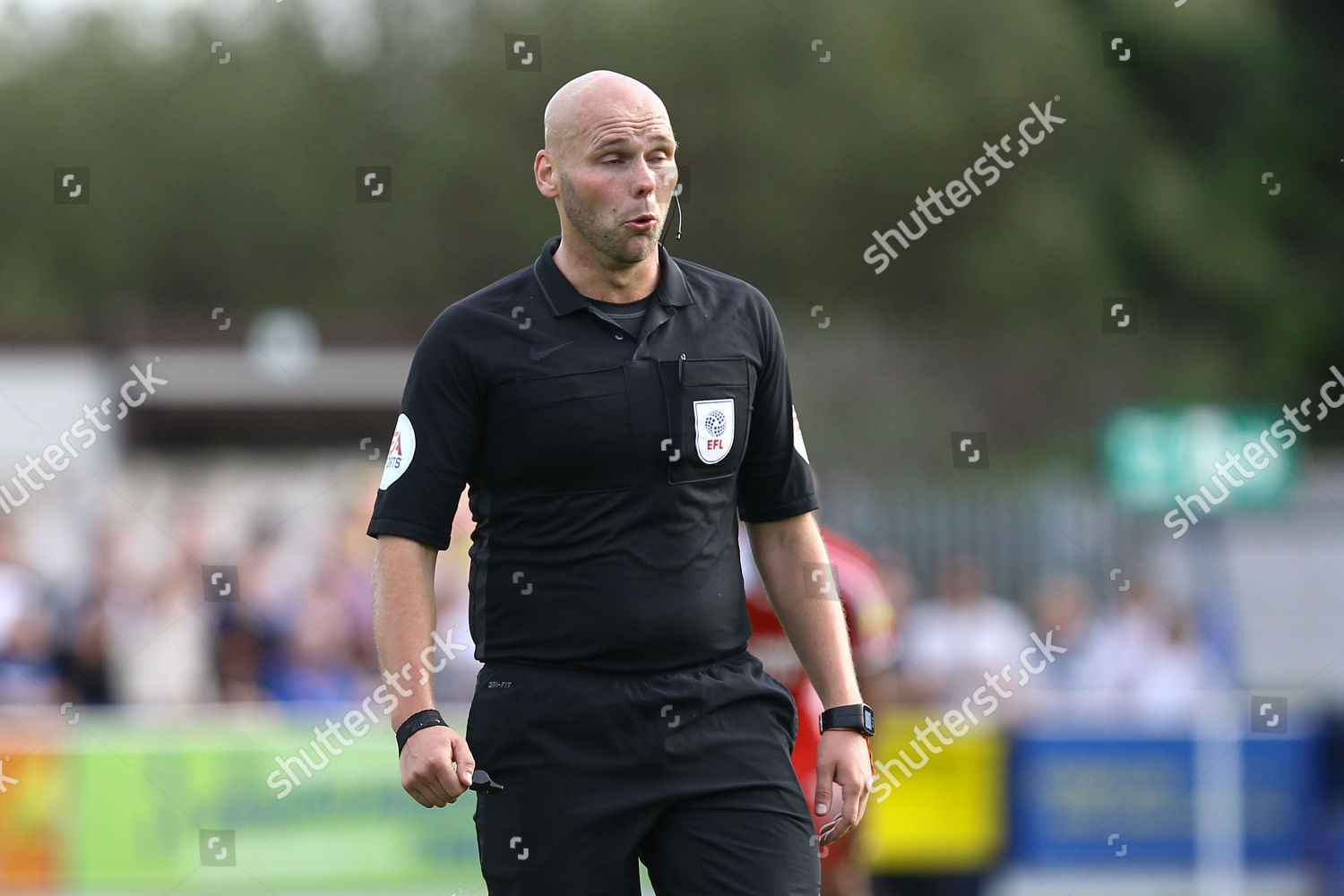 Referee Charles Breakspear During Afc Wimbledon Editorial Stock Photo ...